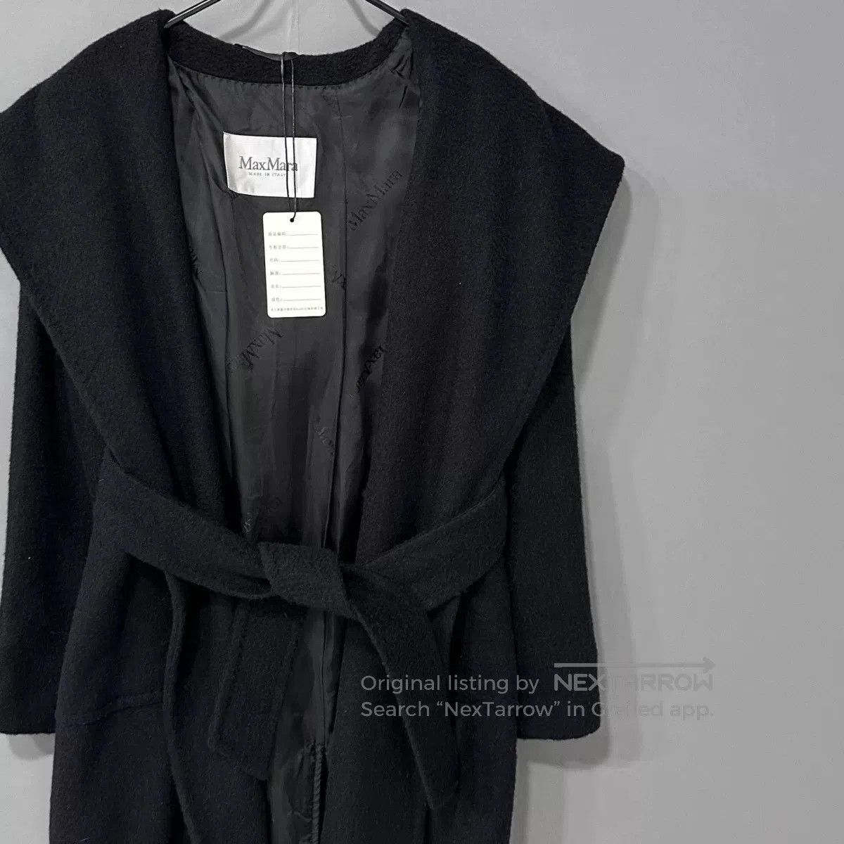 Max Mara Maxmara Rialto Black Coat Size 34. Size XS / US 0-2 / IT 36-38 - 2 Thumbnail