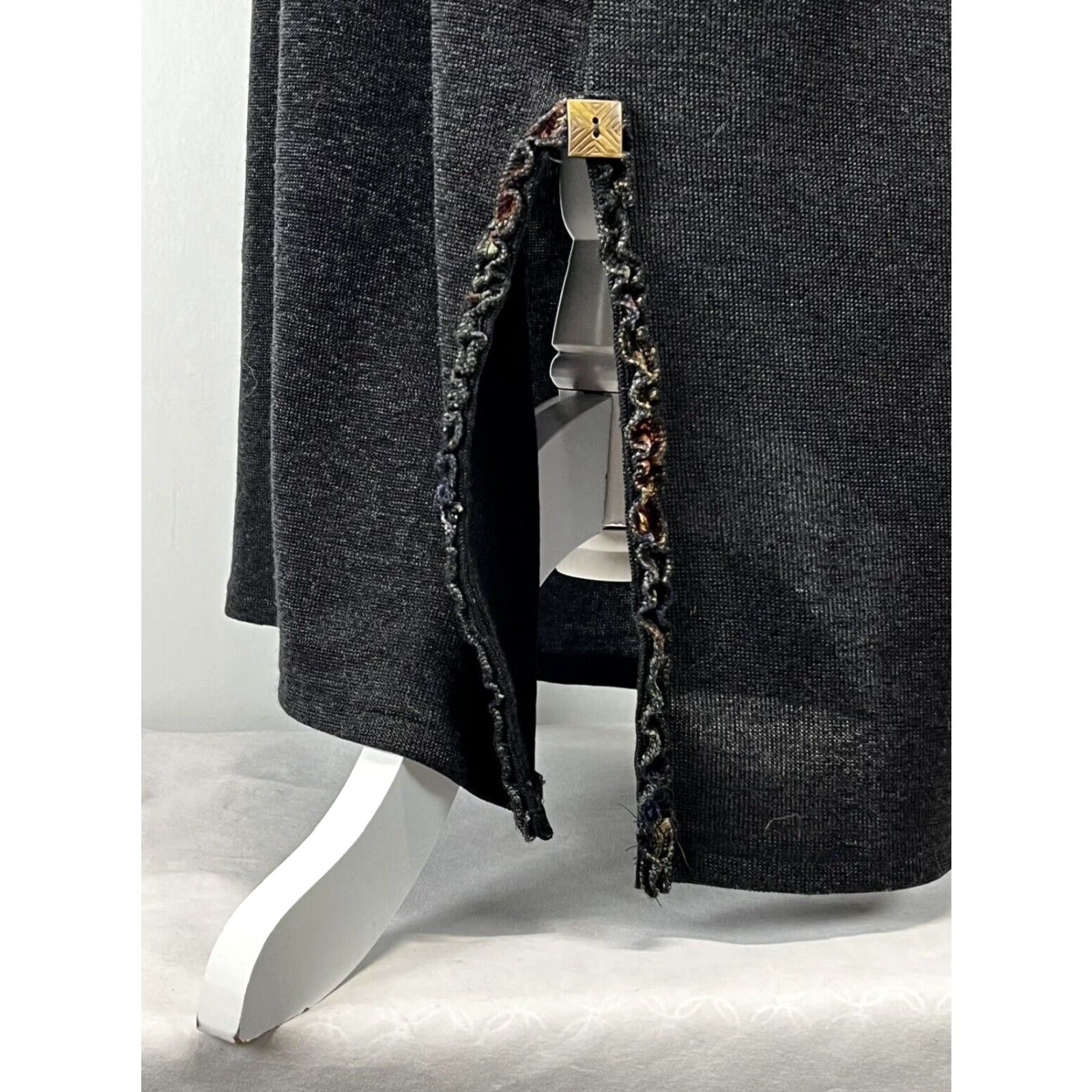 Brandblack Lee Andersen Dress Maxi Adult 2X Plus Black Knit Art To Wear Womens Size XXL / US 16-18 / IT 52-54 - 6 Thumbnail