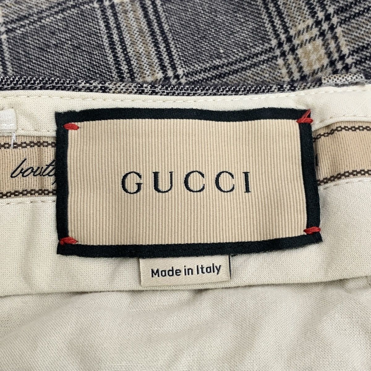 Gucci Gucci Colorblocked Plaid Logo Jacquard Linen Casual Shorts Size 28" / US 6 / IT 42 - 6 Thumbnail