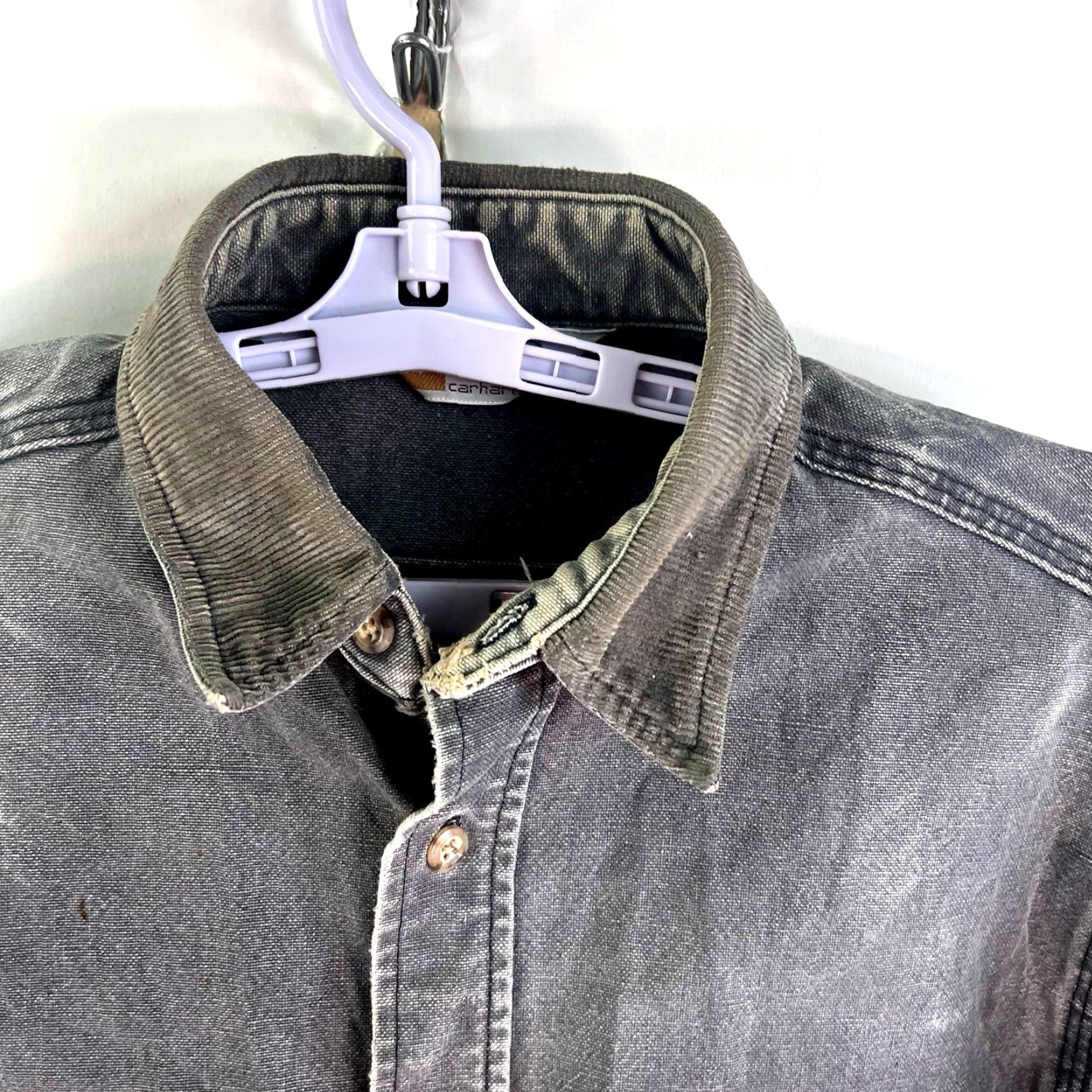 Carhartt VINTAGE Carhartt Shackit Jacket Mens Size L Gray Canvas Bomber 90s Outdoor Size US L / EU 52-54 / 3 - 2 Thumbnail