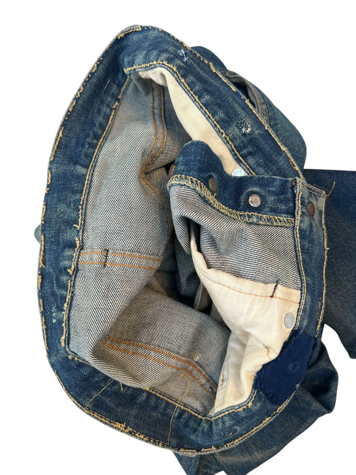 Levi's 60s 70s Levi’s 501 Big E Rust Dirty Mud Denim Selvedge Jeans Size US 32 / EU 48 - 25 Thumbnail