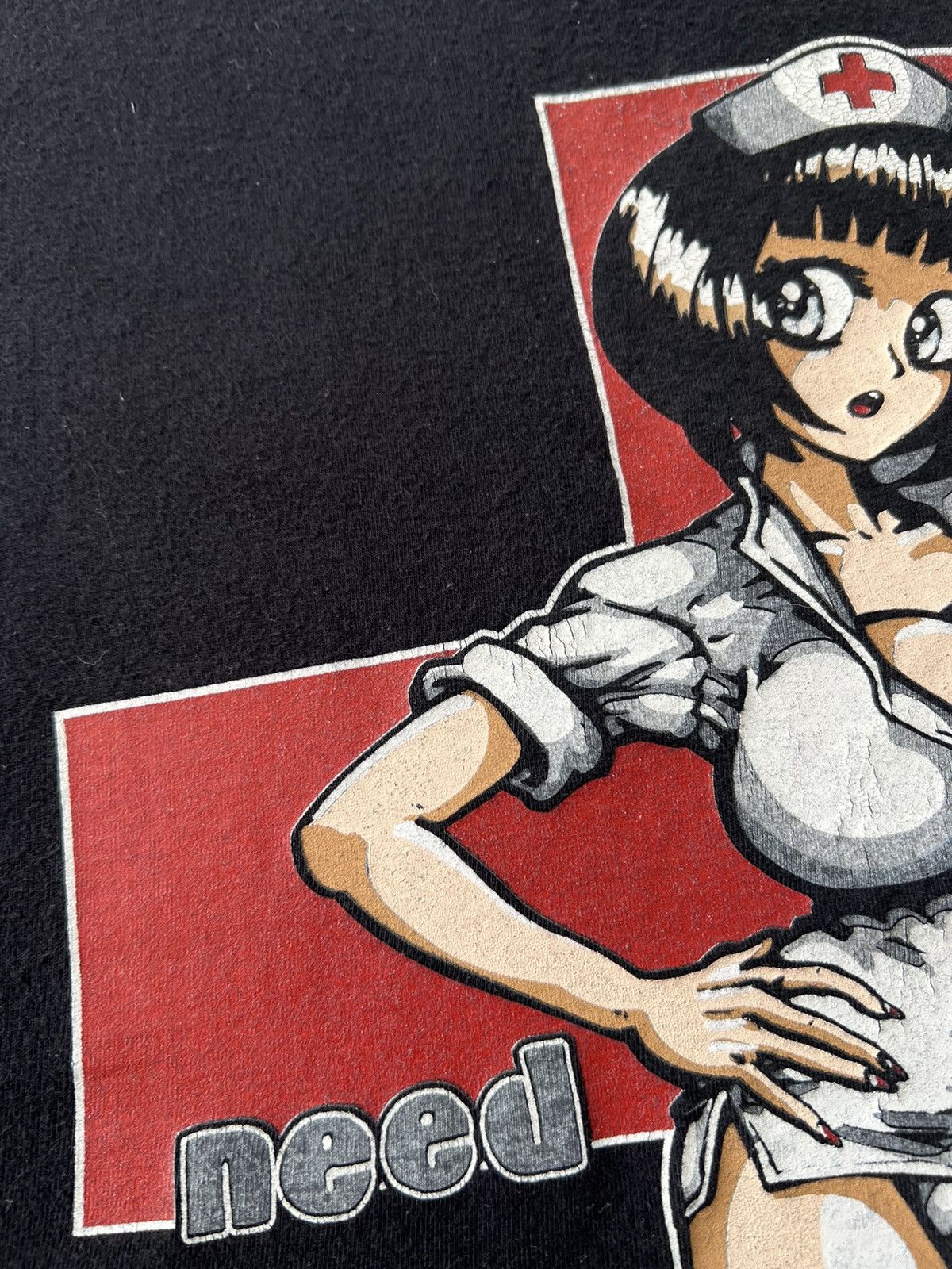 Hook-Ups Vintage 90s Spirit Skateboards Need a Doctor Nurse T-shirt Size US XXL / EU 58 / 5 - 6 Thumbnail