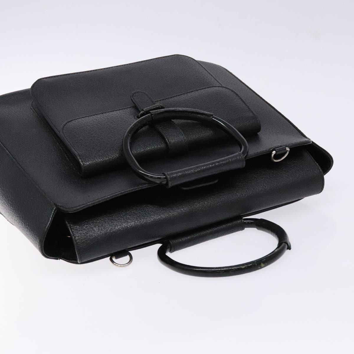 Gucci GUCCI Handbag Leather Black Silver 000 2058 0307 5 Size ONE SIZE - 6 Thumbnail