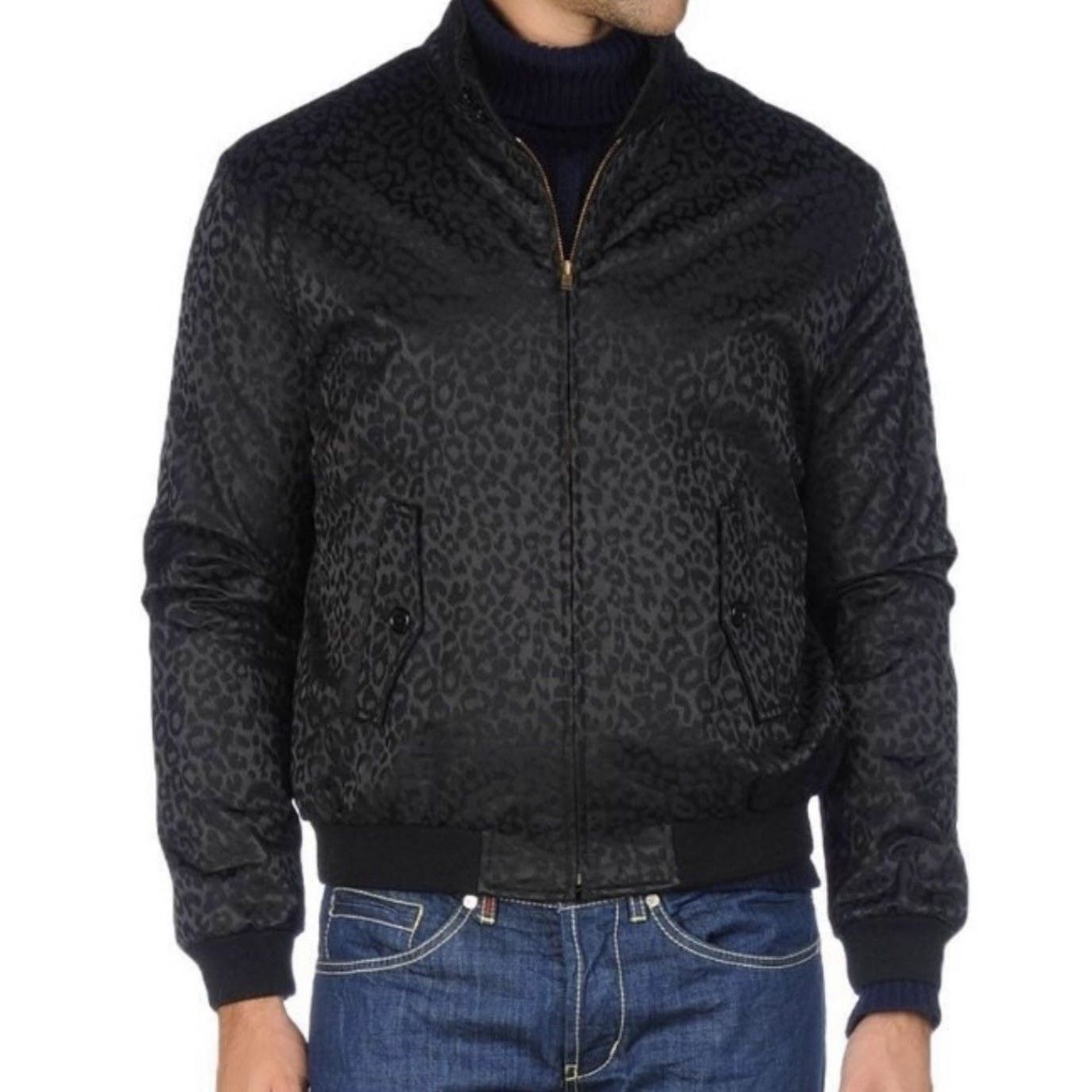 Saint Laurent Paris Saint Laurent Black Leopard Bomber Size US M / EU 48-50 / 2 - 4 Thumbnail