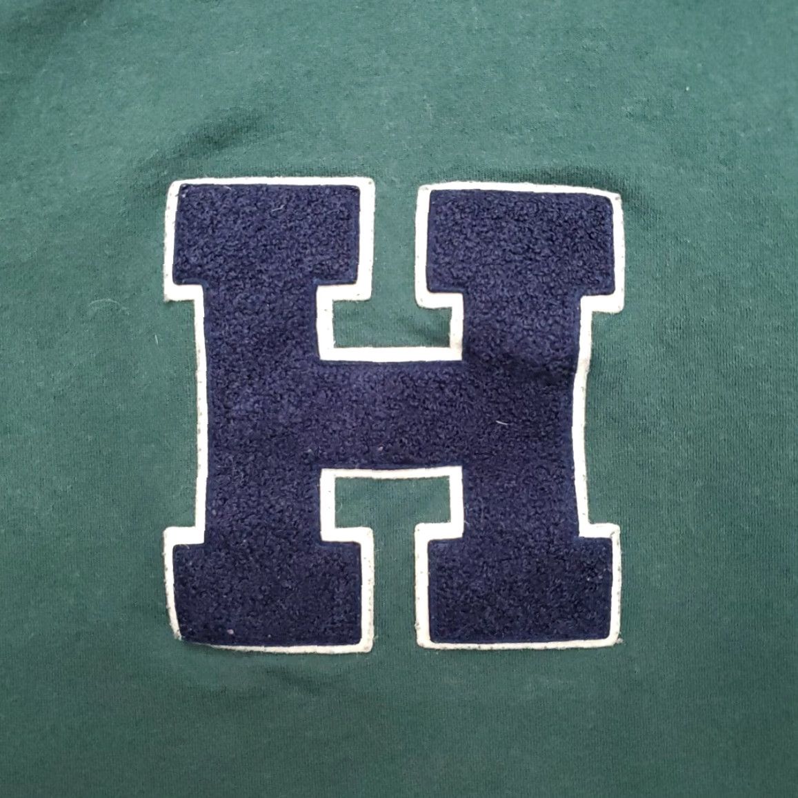 Tommy Hilfiger VINTAGE Tommy Hilfiger Sweater Mens L Green Chenille V-neck Pullover USA Casual 90s Mens Size US L / EU 52-54 / 3 - 3 Thumbnail