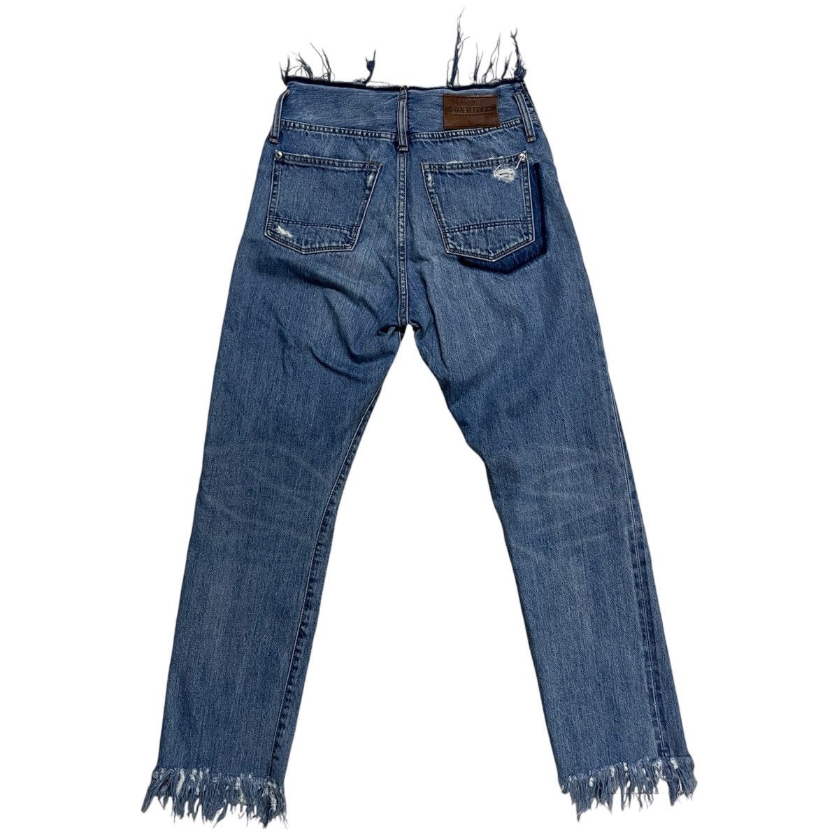 If Six Was Nine × Japanese Brand × Le Grande Bleu (L.G.B.) G.o.a Nimes Raw Cut Selvedge Jeans Size 29" - 1 Thumbnail