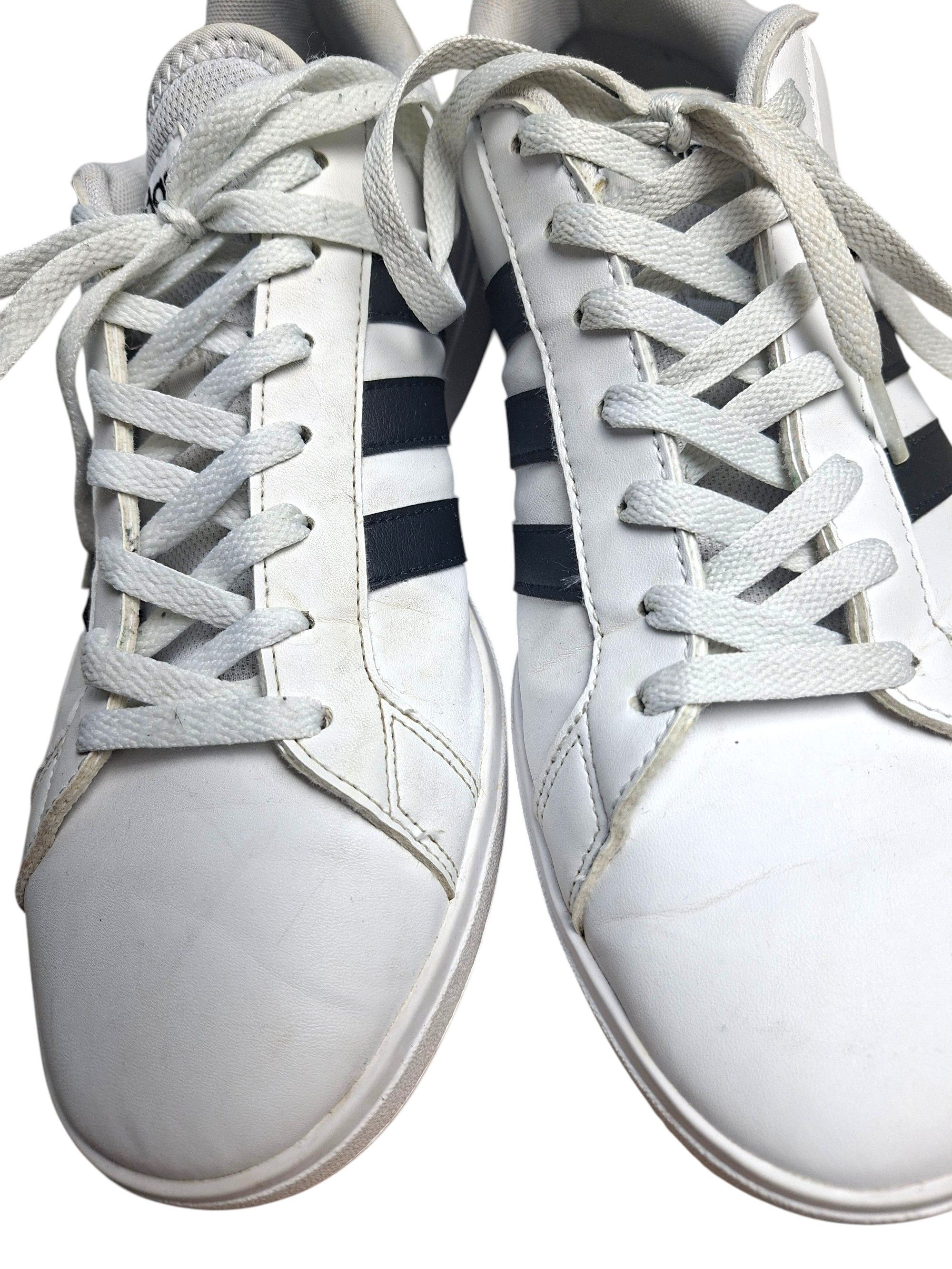 Adidas Adidas Grand Court Base 2.0 Sneakers White Black Leather Size US 11 / EU 44 - 7 Thumbnail