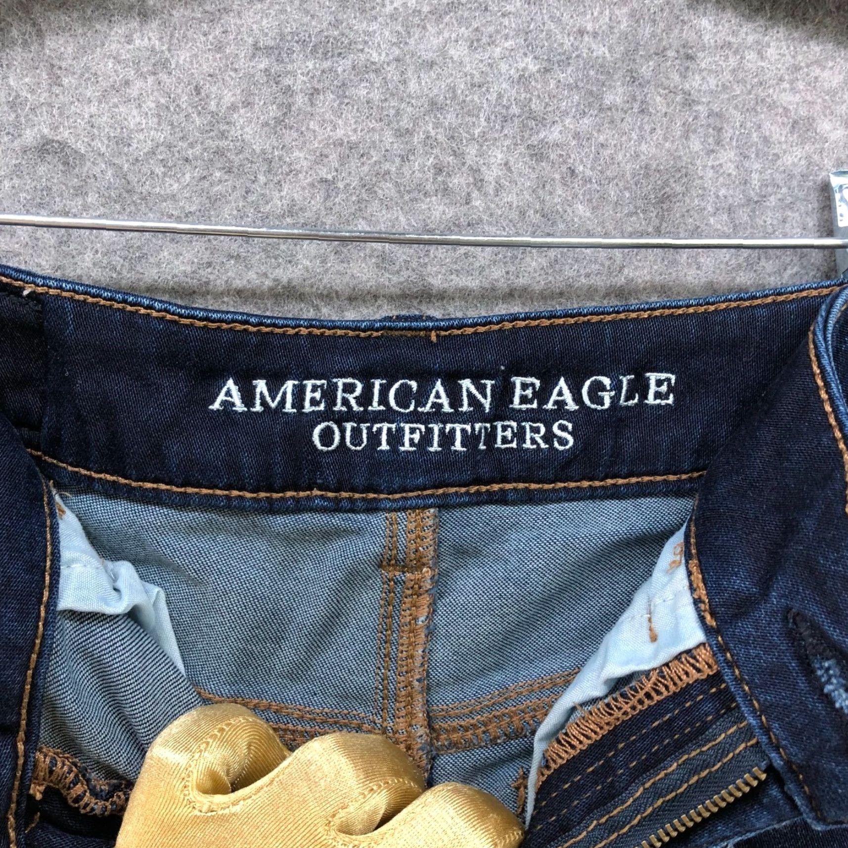 American Eagle Outfitters VINTAGE American Eagle Outfitters Denim Shorts Womens Size 2 Blue Dark Wash Cutoff Bohemian Festival Summer Size 26" / US 2 / IT 38 - 6 Thumbnail