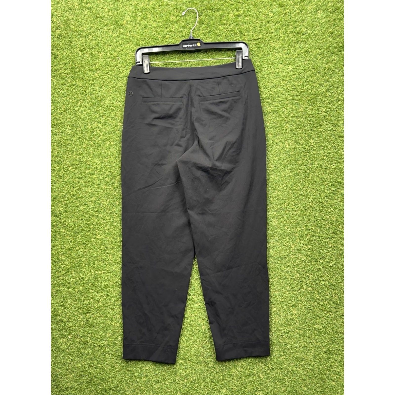 Lululemon Lululemon Luxtreme Pants Womens Small Tapered Leg Mid Rise Black 28in Inseam Slimming Pockets Ankle Yoga Athleisure Capstone Size 28" / US 6 / IT 42 - 2 Thumbnail