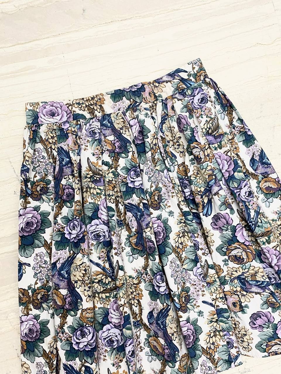 Miu Miu Miu Miu x Prada Floral Bird Art Abstract Print Mini Skirt Size 26" / US 2 / IT 38 - 7 Thumbnail