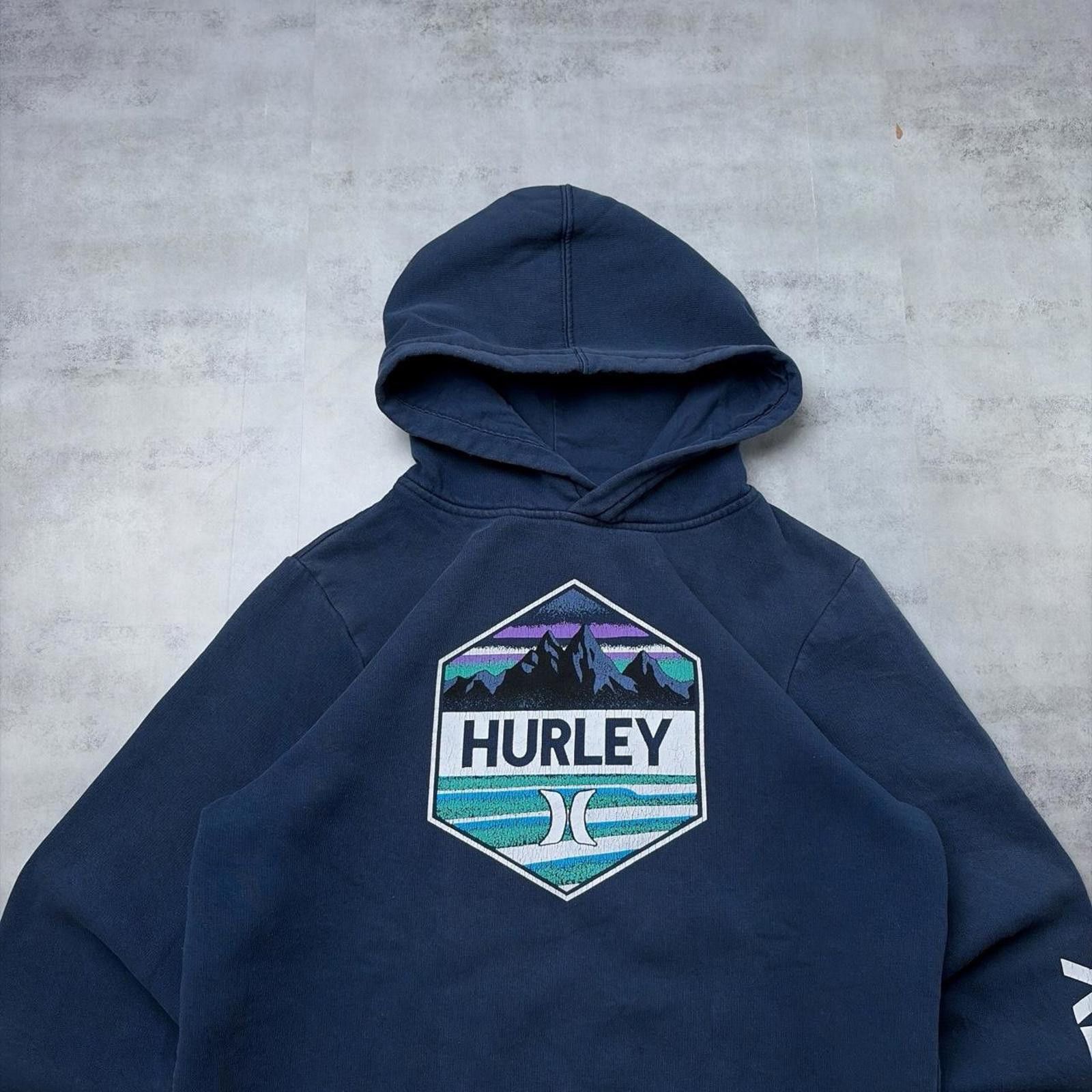 Hurley Y2K Navy Hurley International Grunge Surfwear Hoodie Size L / US 10 / IT 46 - 2 Thumbnail