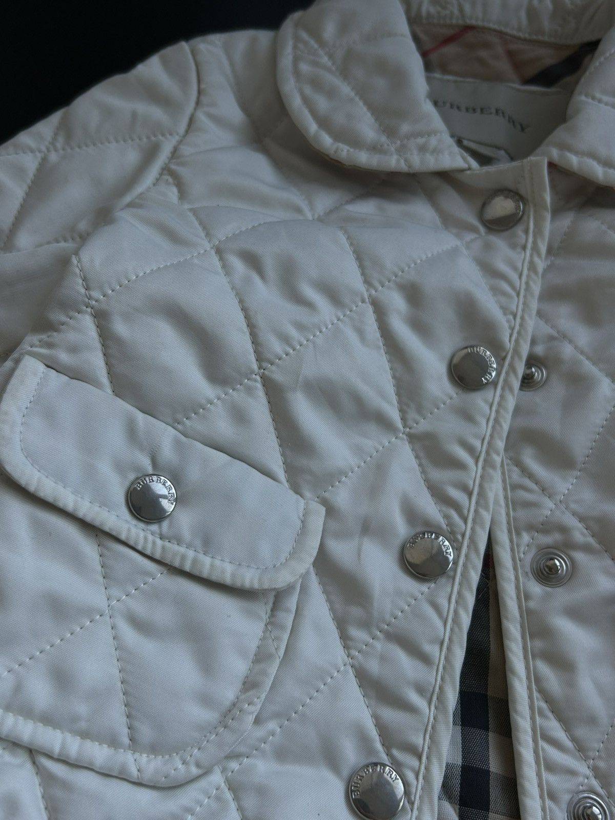 Burberry Vintage jacket quilted burberry brit gray kids Size XXS / US 00 / IT 34 - 7 Thumbnail