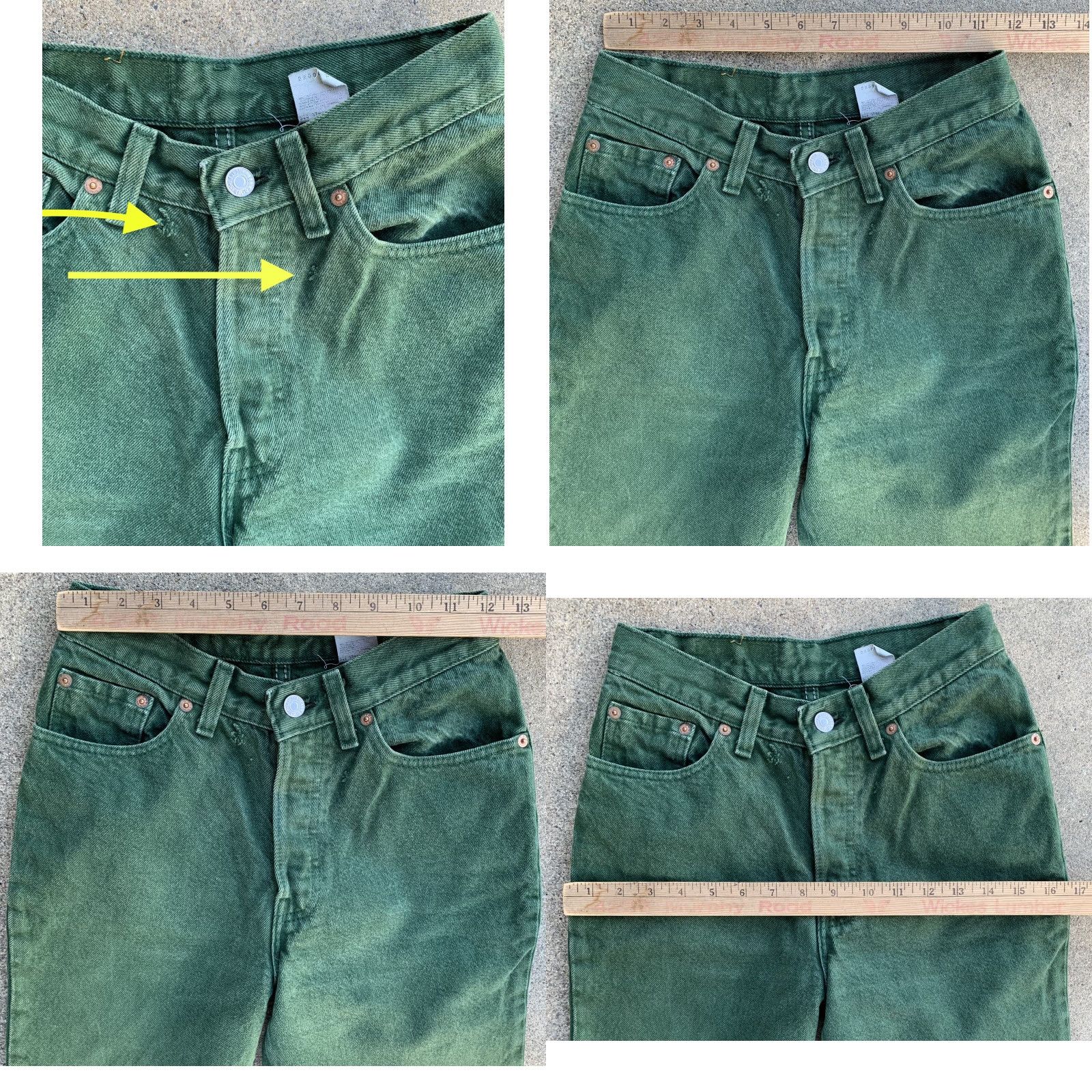 Levi's VINTAGE Levi's 501 jeans button fly tapered leg green size 5 M 26 in waist Size 27" / US 4 / IT 40 - 11 Thumbnail