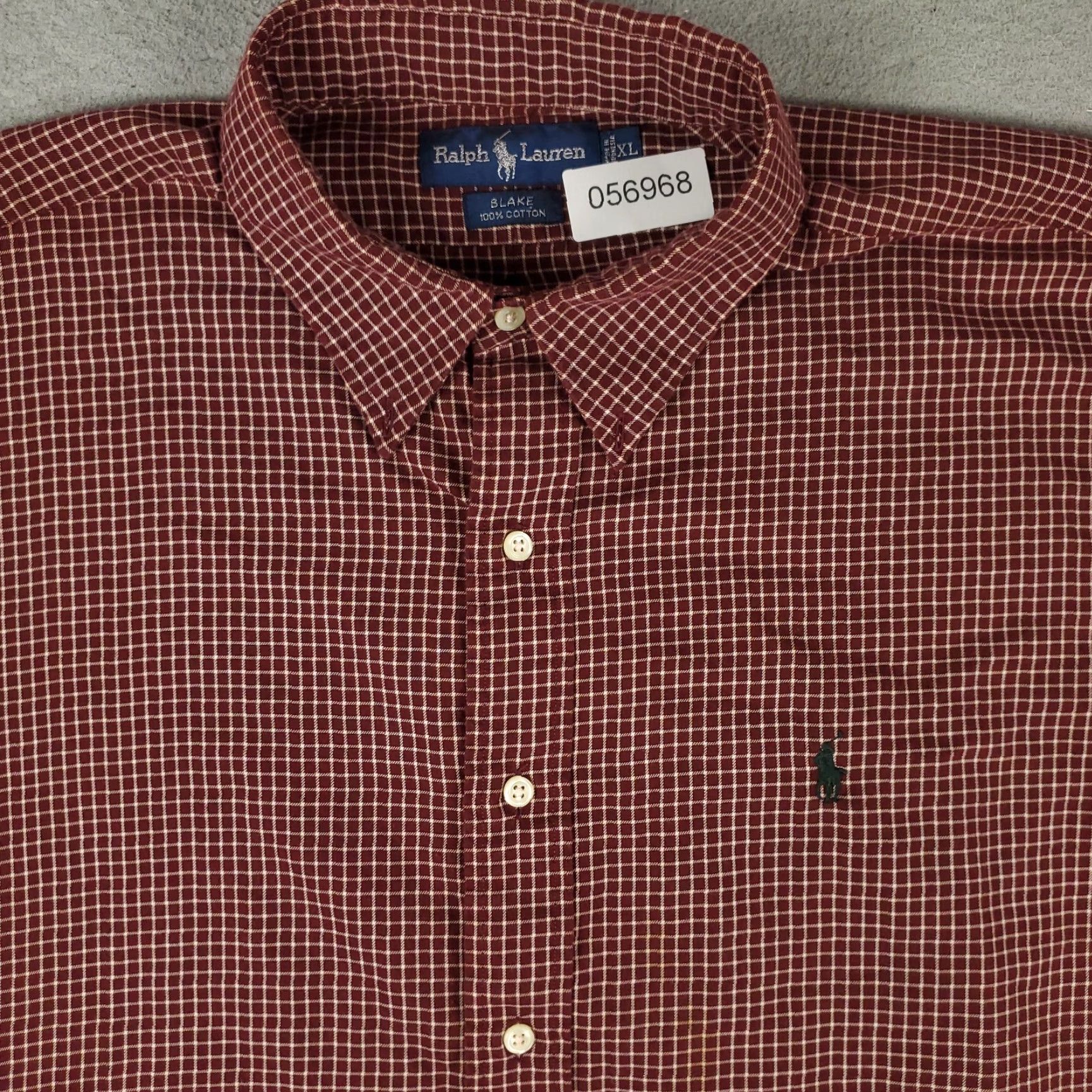 Ralph Lauren Ralph Lauren Casual Button-Up Shirt Mens XL Red Check Long Sleeve Size US XL / EU 56 / 4 - 2 Thumbnail