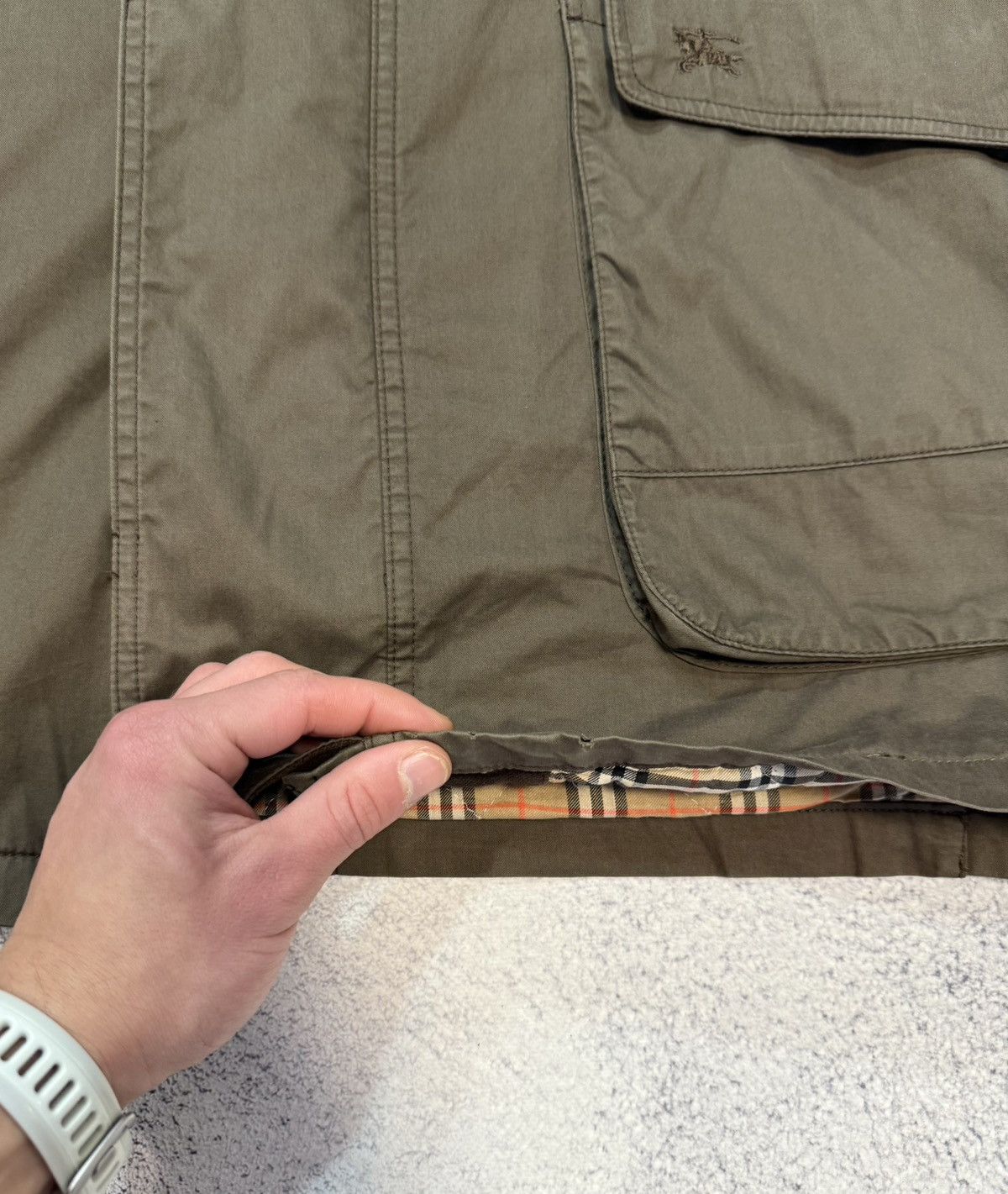 Burberry Burberrys Mens Vintage Brown Jacket Nova Check Lined 56 Coat Size US XL / EU 56 / 4 - 21 Thumbnail