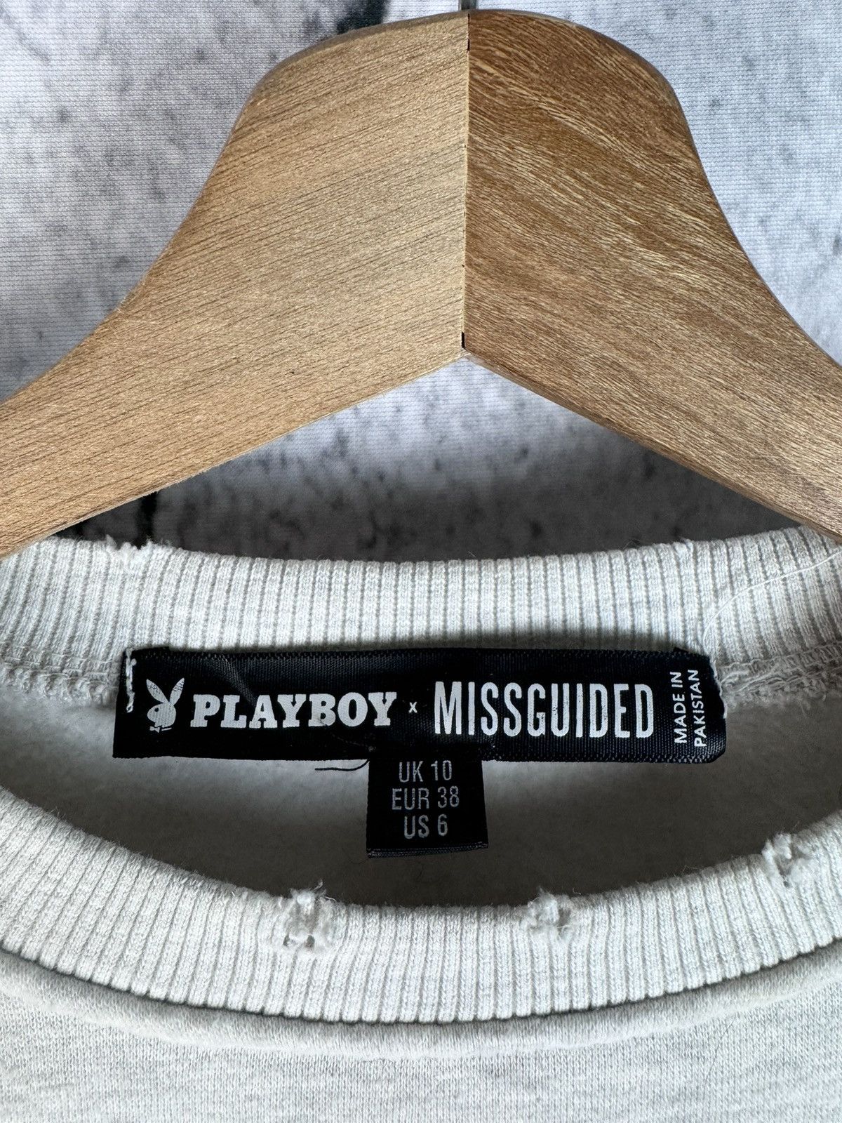 Playboy Playboy Sweatshirt Tops Cropped Long Sleeve Size M / US 6-8 / IT 42-44 - 3 Thumbnail