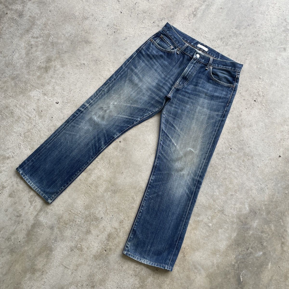 Japanese Brand W33x28.5💥 Vintage Japanese Faded Jeans Pants Denim Size US 33 - 2 Thumbnail