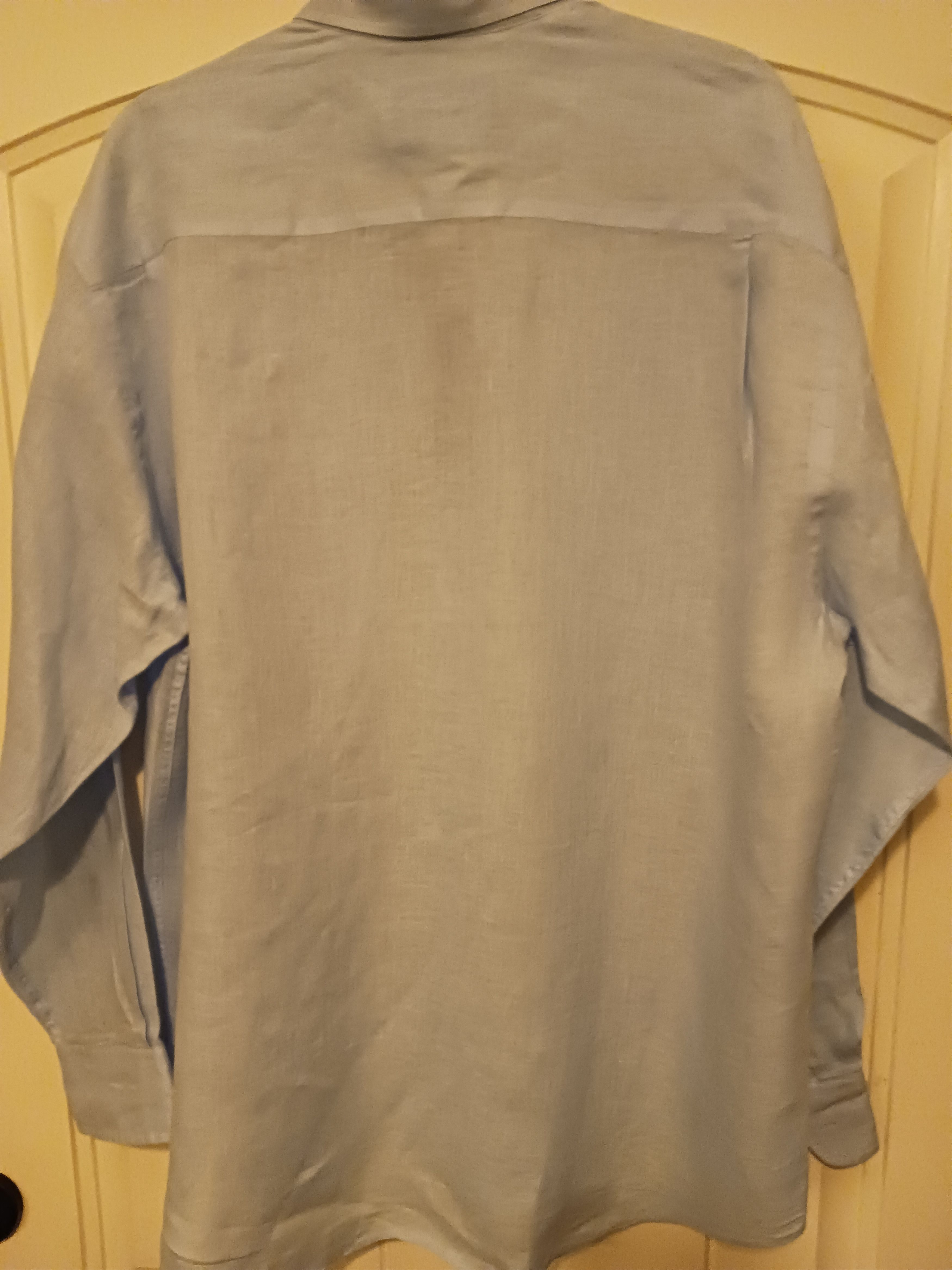 Robert Talbott 100% Linen Button Front Long Sleeve Shirt Size US L / EU 52-54 / 3 - 2 Thumbnail