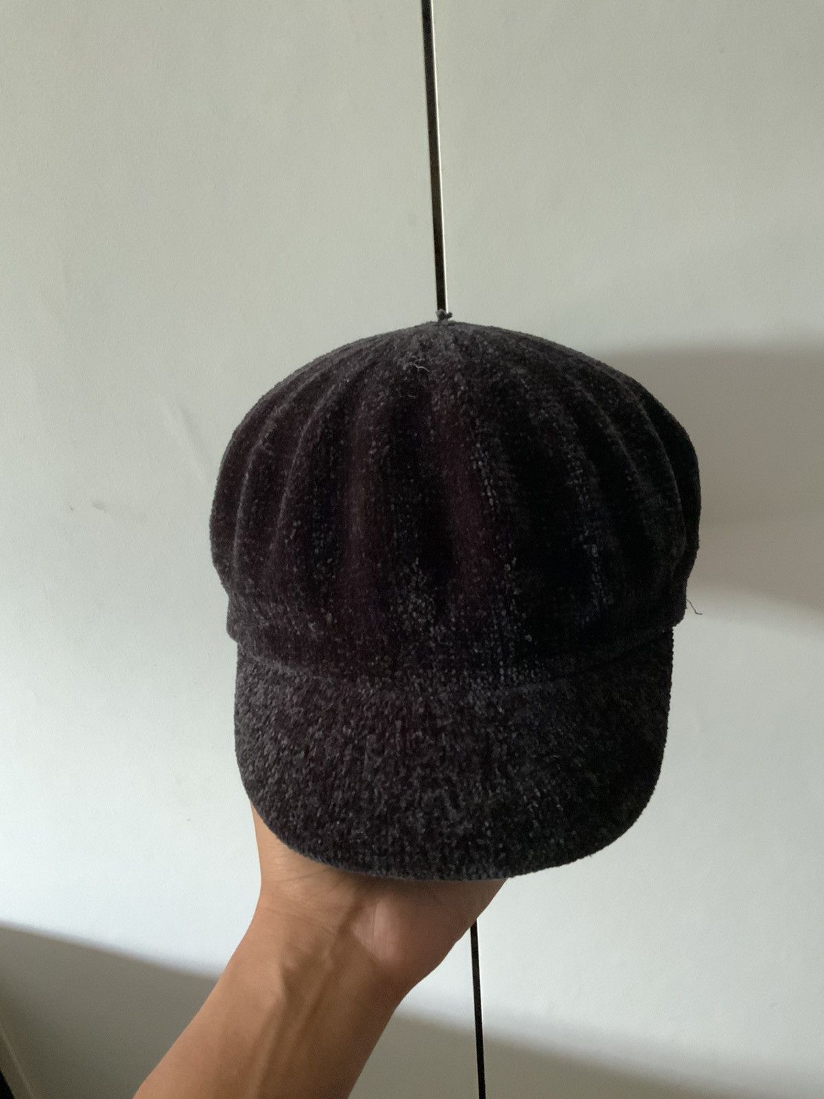 Hat Club Vis Mohair Fur Black Newsboy Retro Hat Size ONE SIZE - 5 Thumbnail