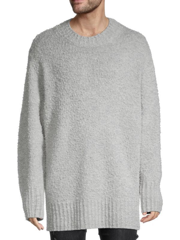 Maison Margiela o1y1124 LongSweater In Light Grey Size US L / EU 52-54 / 3 - 2 Thumbnail