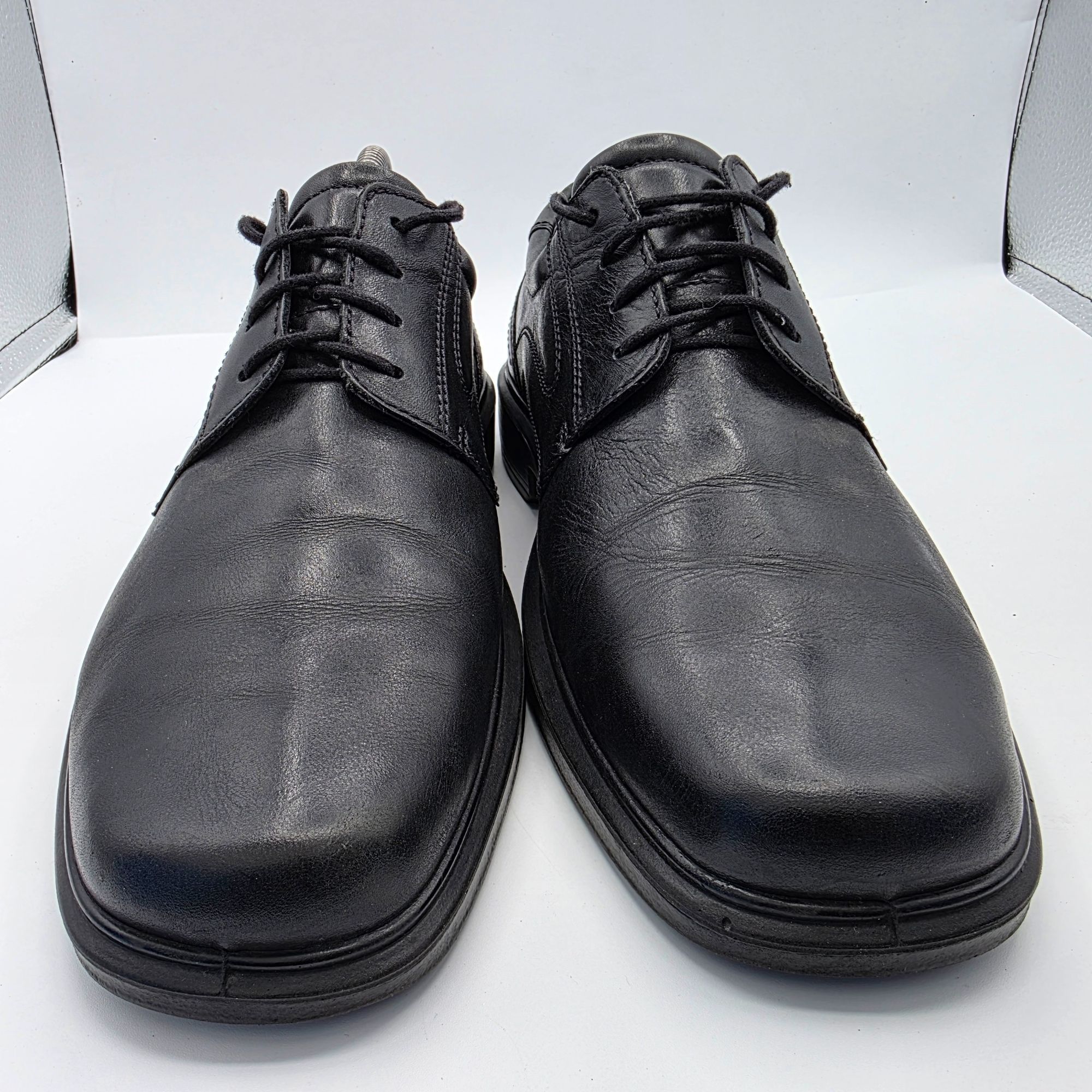 Ecco ECCO Helsinki Mens Size 9.5 Black Plain Toe Dress Shoes Oxfo Size US 9.5 / EU 42-43 - 2 Thumbnail