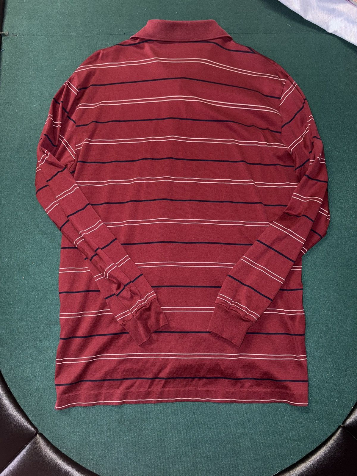 Polo Ralph Lauren Polo Ralph Lauren Long Sleeve Polo Shirt Red Striped Size M Size US L / EU 52-54 / 3 - 3 Thumbnail