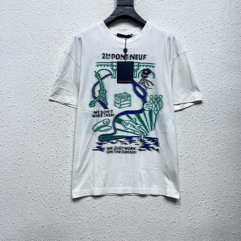 Louis Vuitton Louis Vuitton SS24 FeiDong Co-branded Iron Tower Graffiti Size US S / EU 44-46 / 1 - 1 Thumbnail