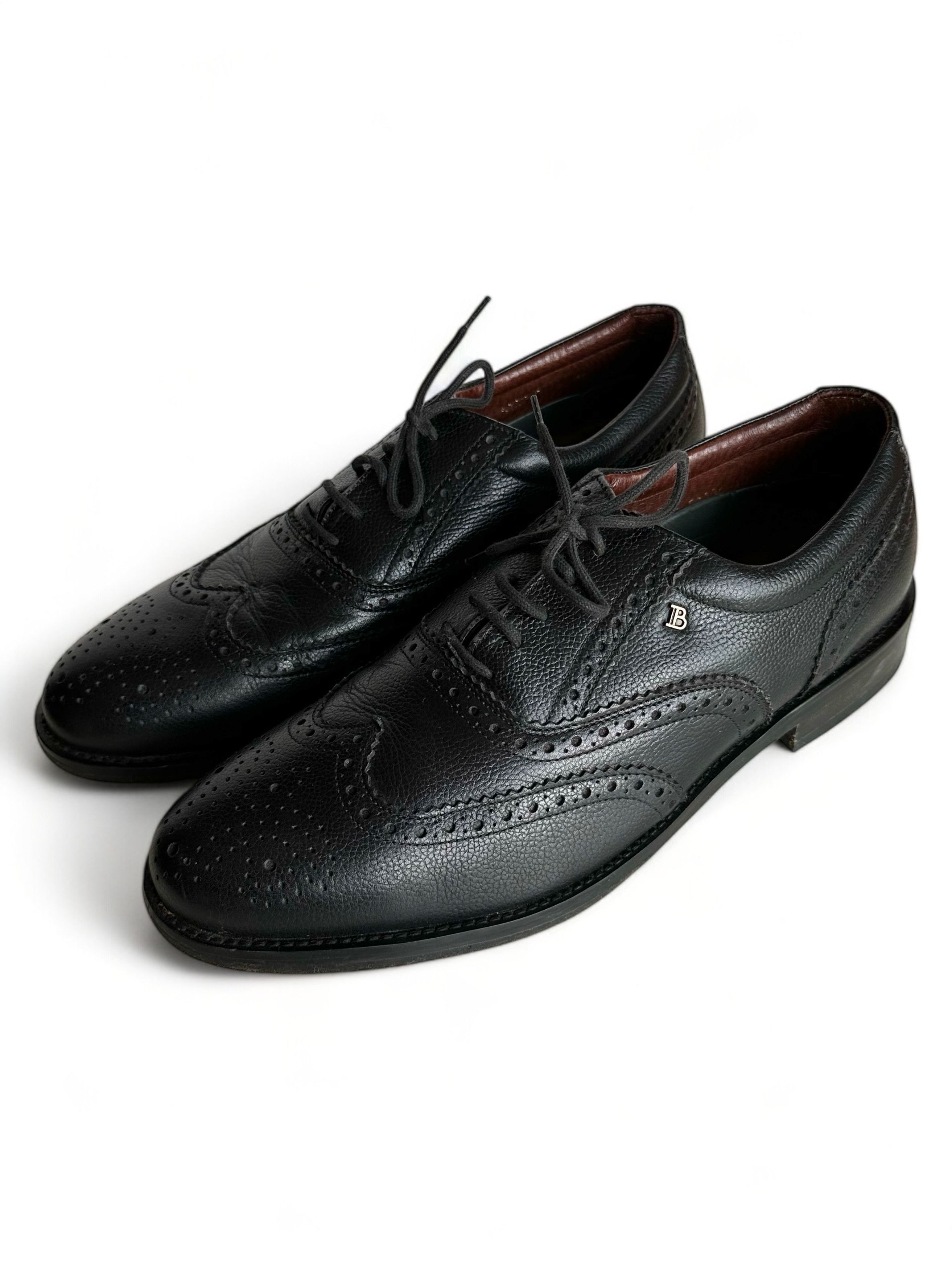 Vintage Vintage Barkelman Black Brogue Shoes Size US 11 / EU 44 - 3 Thumbnail