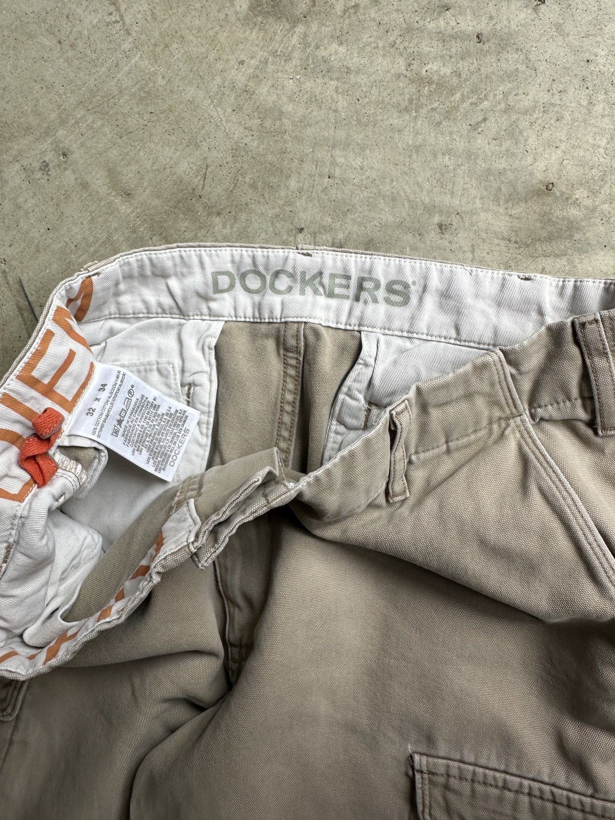 Dockers Y2K 00s Dockers Preppy Skater Cargo Pants - 32x33 Size US 32 / EU 48 - 4 Thumbnail