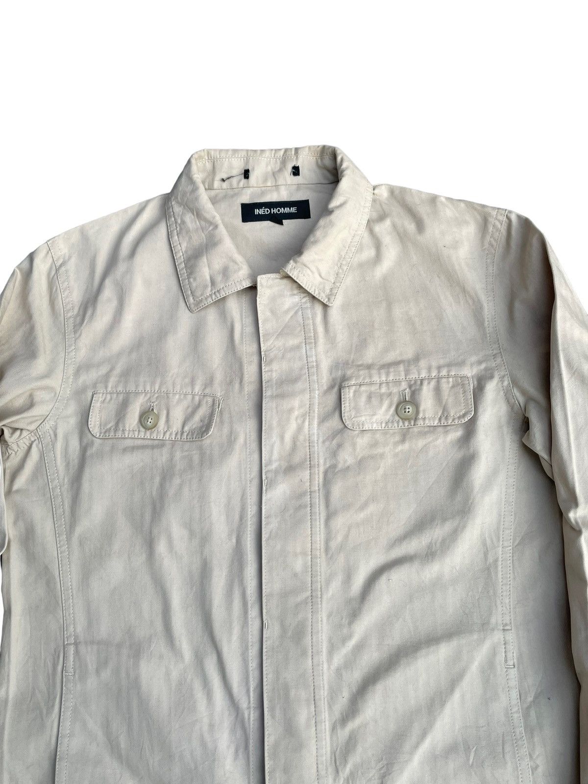 Designer × Issey Miyake × Japanese Brand Ined Homme Herringbong Twill Jacket Size M / US 6-8 / IT 42-44 - 3 Thumbnail