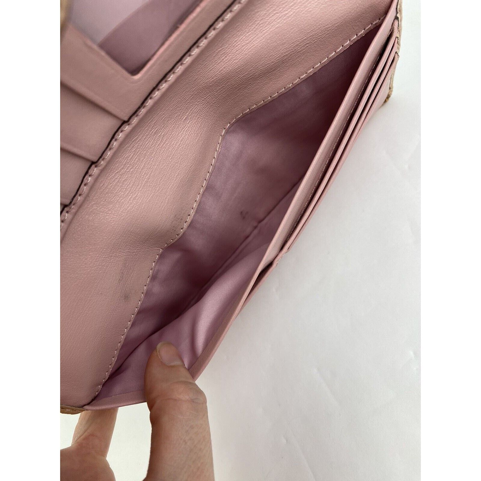 Coach Coach Turnlock Signature C Wallet Tan Pink Patent Leather Size ONE SIZE - 11 Thumbnail