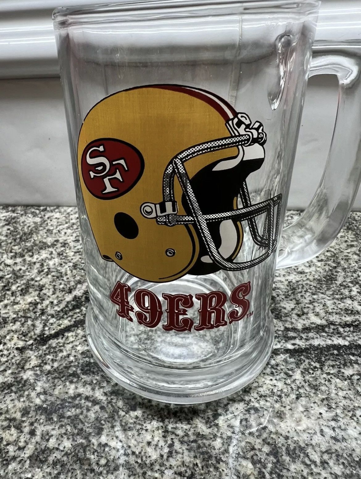 NFL San Fransisco 49ers RARE 1989 Vintage Beer Mug Size ONE SIZE - 4 Thumbnail