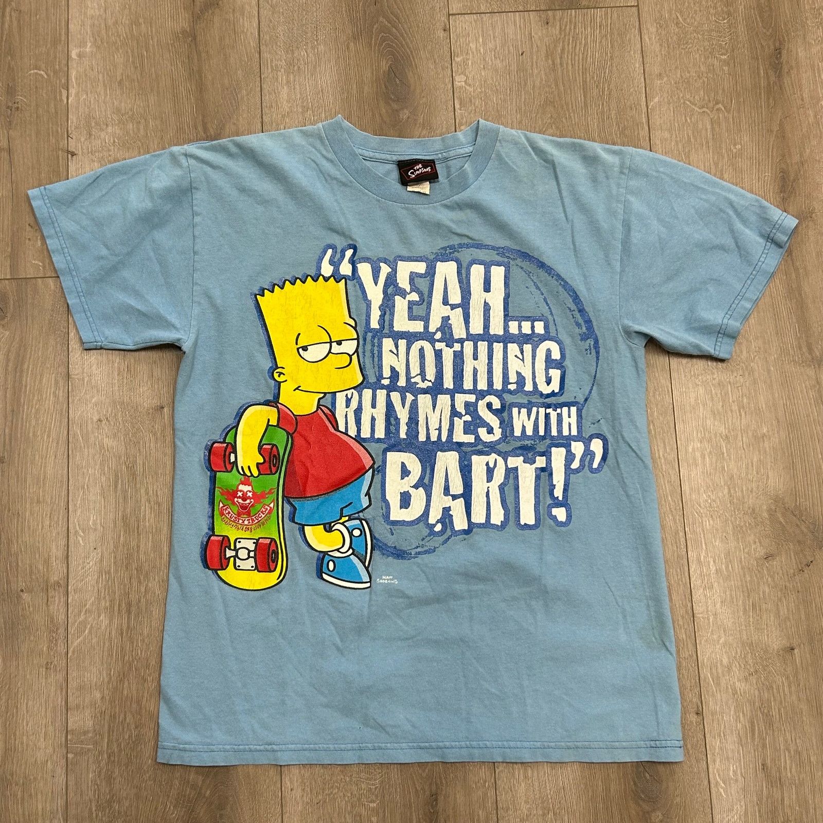 Vintage 2002 The Simpsons Bart Simpson skateboard T Shirt Youth XL Size US XL / EU 56 / 4 - 1 Thumbnail