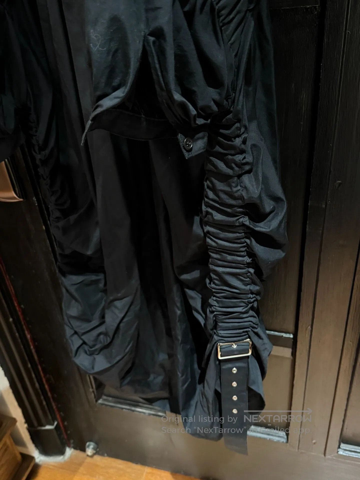 Noir Kei Ninomiya black ruched button. Size M / US 6-8 / IT 42-44 - 3 Thumbnail