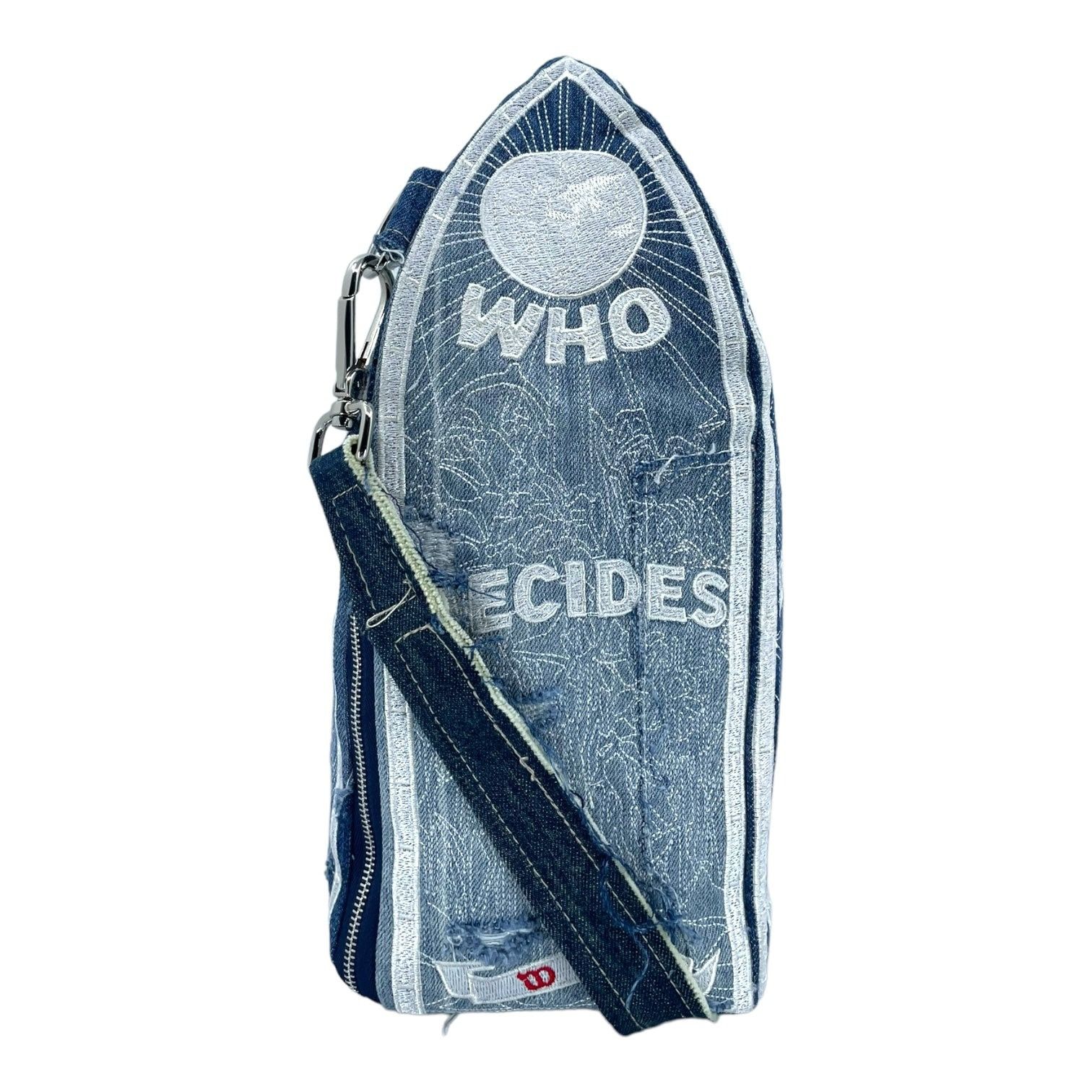 image of Who Decides War By Mrdr Bravado Bullet Shoulder Bag Blue, Men's
