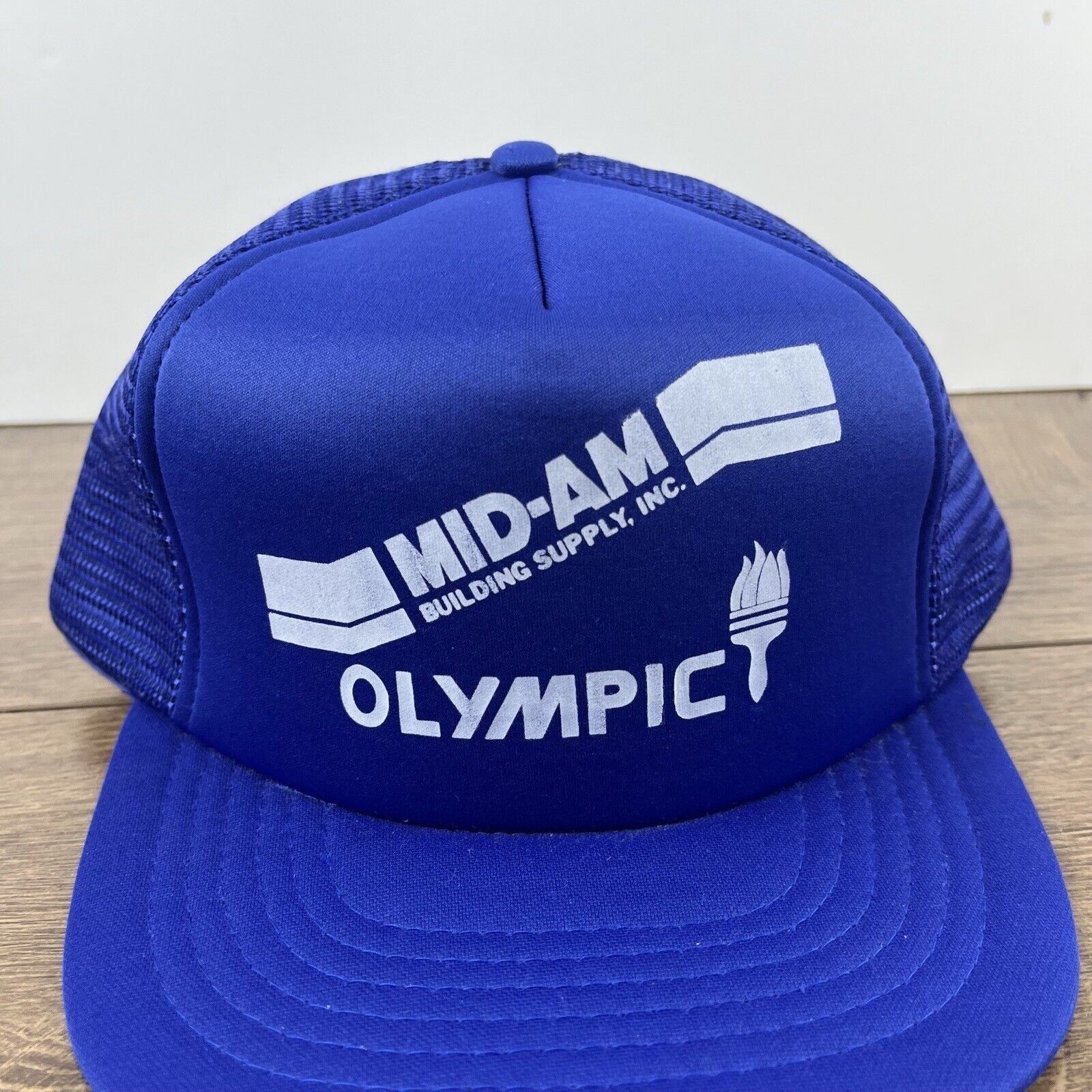 Other Mid Am Building Supply Hat Olympic Blue Adjustable Hat Blue Size ONE SIZE - 6 Thumbnail