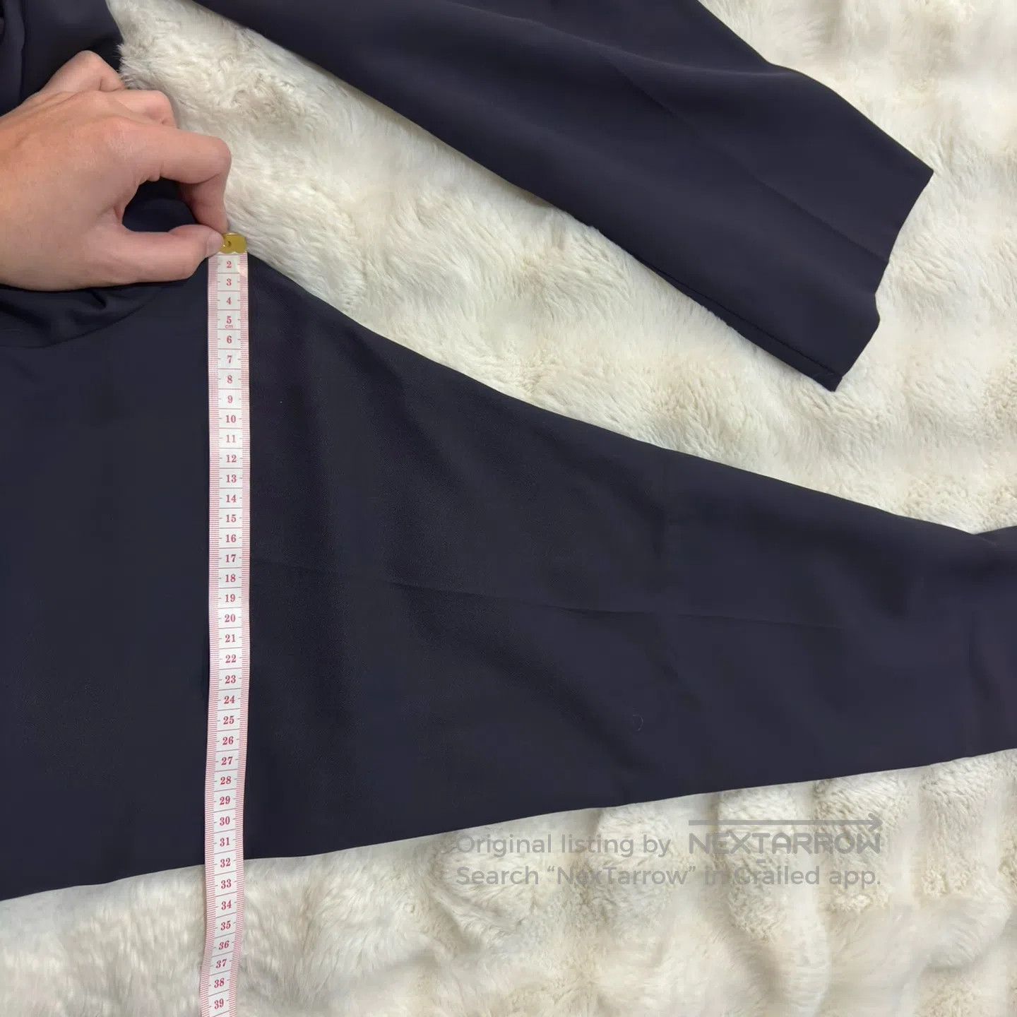Saint Laurent Paris Saint Laurent Paris Deep Blue Smoking Trousers| Size US 34 / EU 50 - 7 Thumbnail