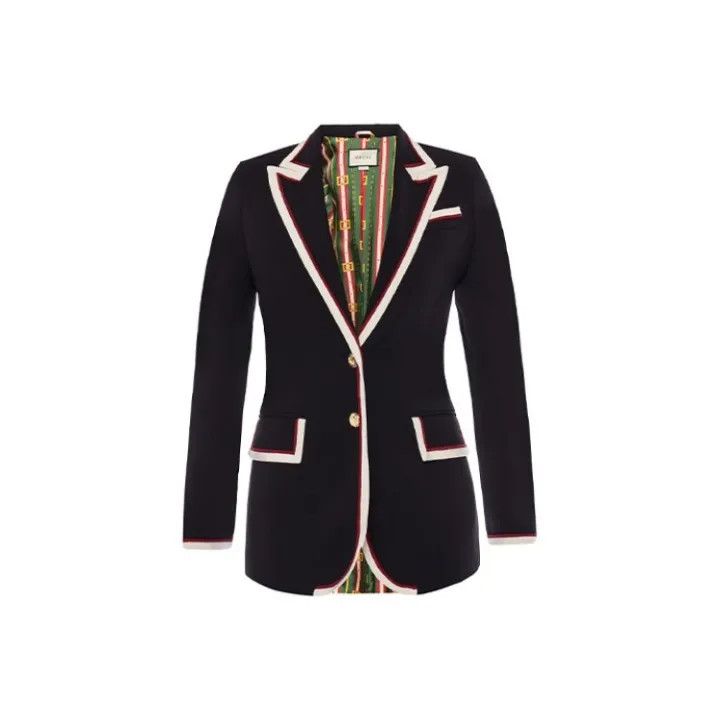 Gucci Gucci Black Suit Jacket with Metal Buttons Size M / US 6-8 / IT 42-44 - 1 Thumbnail