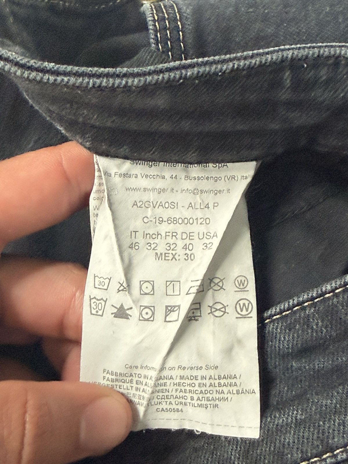 Versace Jeans Couture Versace Jeans Couture Black Slim Fit Designer Jeans Denim Size US 32 / EU 48 - 12 Thumbnail
