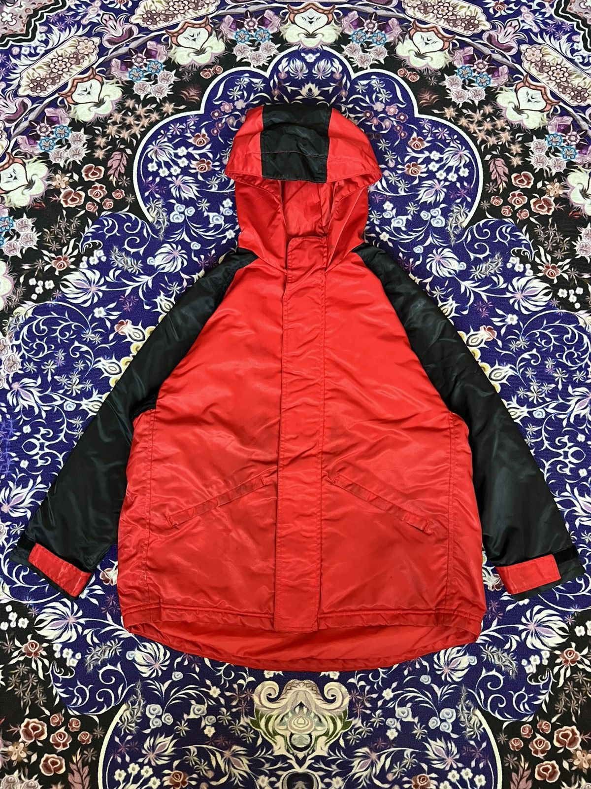 Nike 90s Vintage Nike Center Swoosh Hooded Jacket Y2K Drill Size US M / EU 48-50 / 2 - 4 Thumbnail