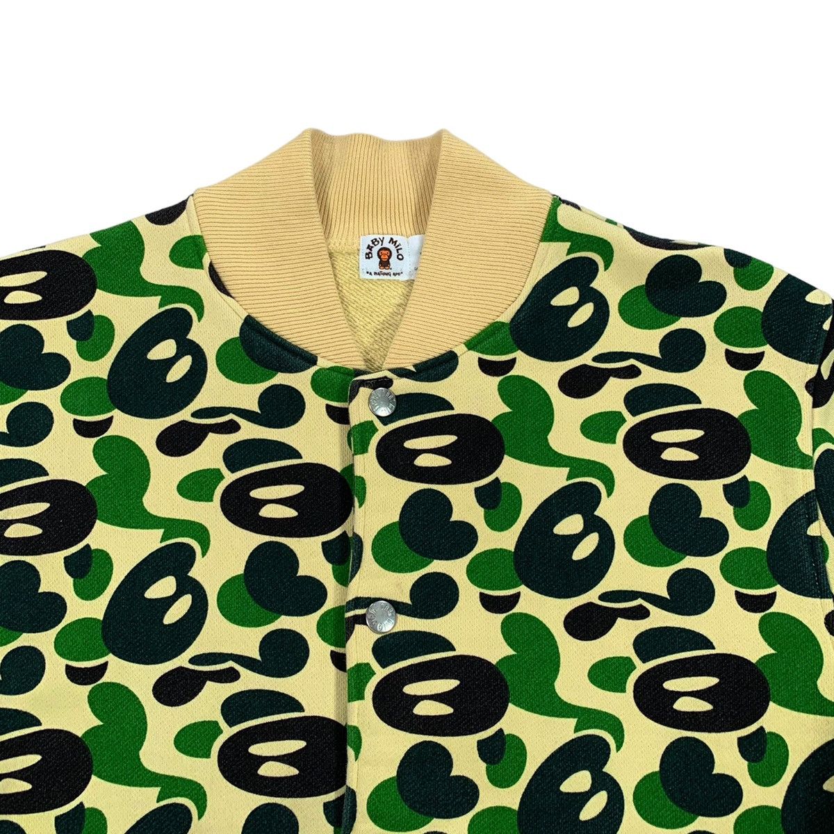 Bape VTG A Bathing Ape Bape Baby Milo Yellow Green Camo Jacket Size US S / EU 44-46 / 1 - 3 Thumbnail