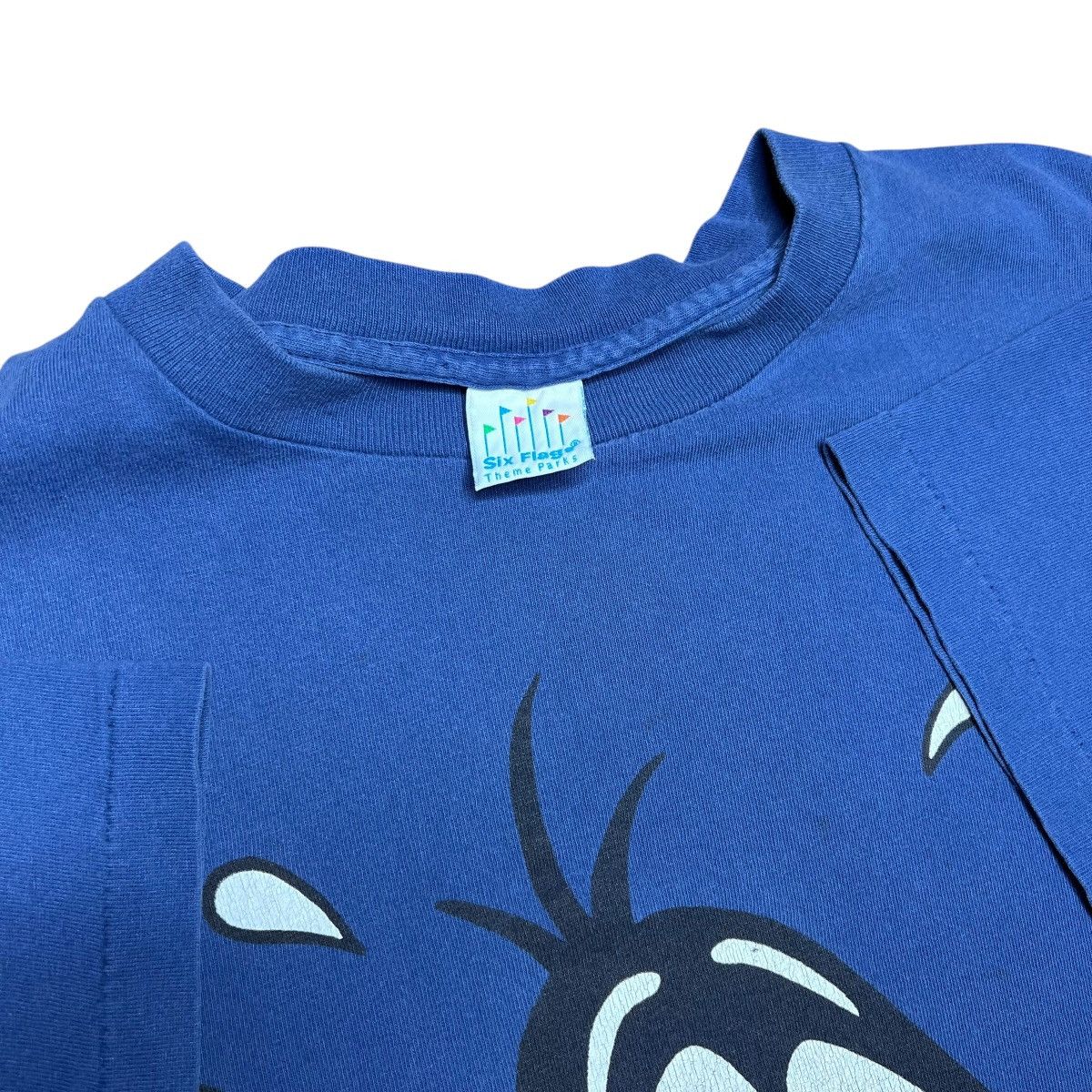 Warner Bros Vtg 1993 Looney Tunes Daffy Ducks Big Face Six Flags T-Shirt Size US XXL / EU 58 / 5 - 4 Thumbnail