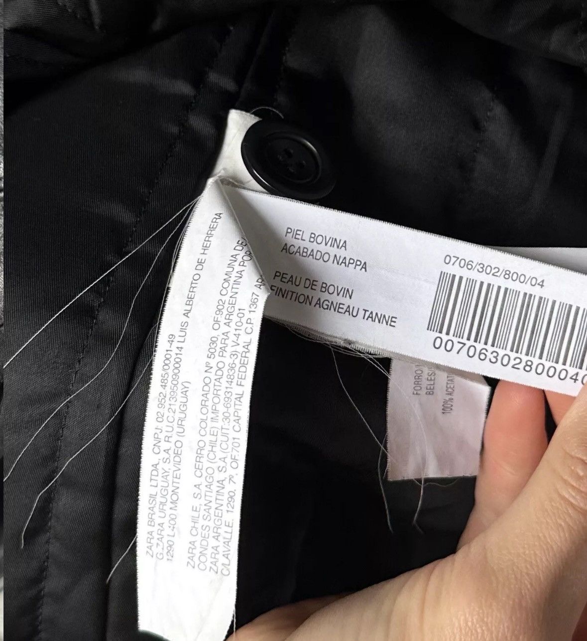 Vintage × Zara Vintage ZARA man oversized Leather Jacket Coat Black Size L Size US L / EU 52-54 / 3 - 15 Thumbnail