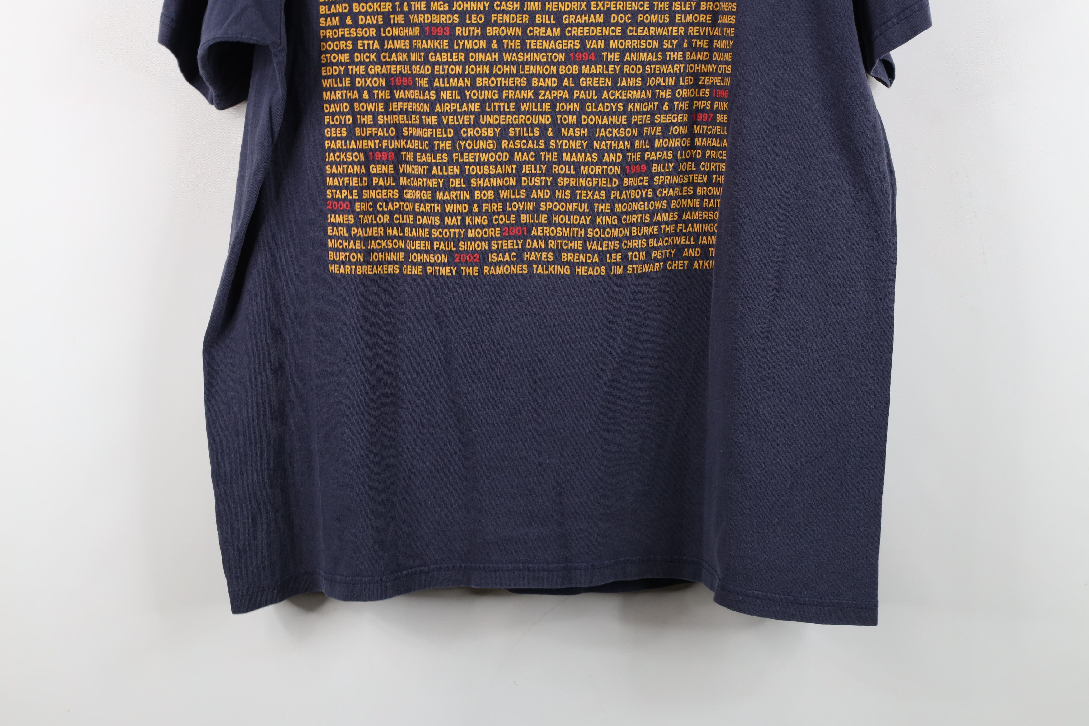 Vintage Vintage Y2K 2002 Roll Hall of Fame T-Shirt Blue Cotton Size US L / EU 52-54 / 3 - 16 Thumbnail