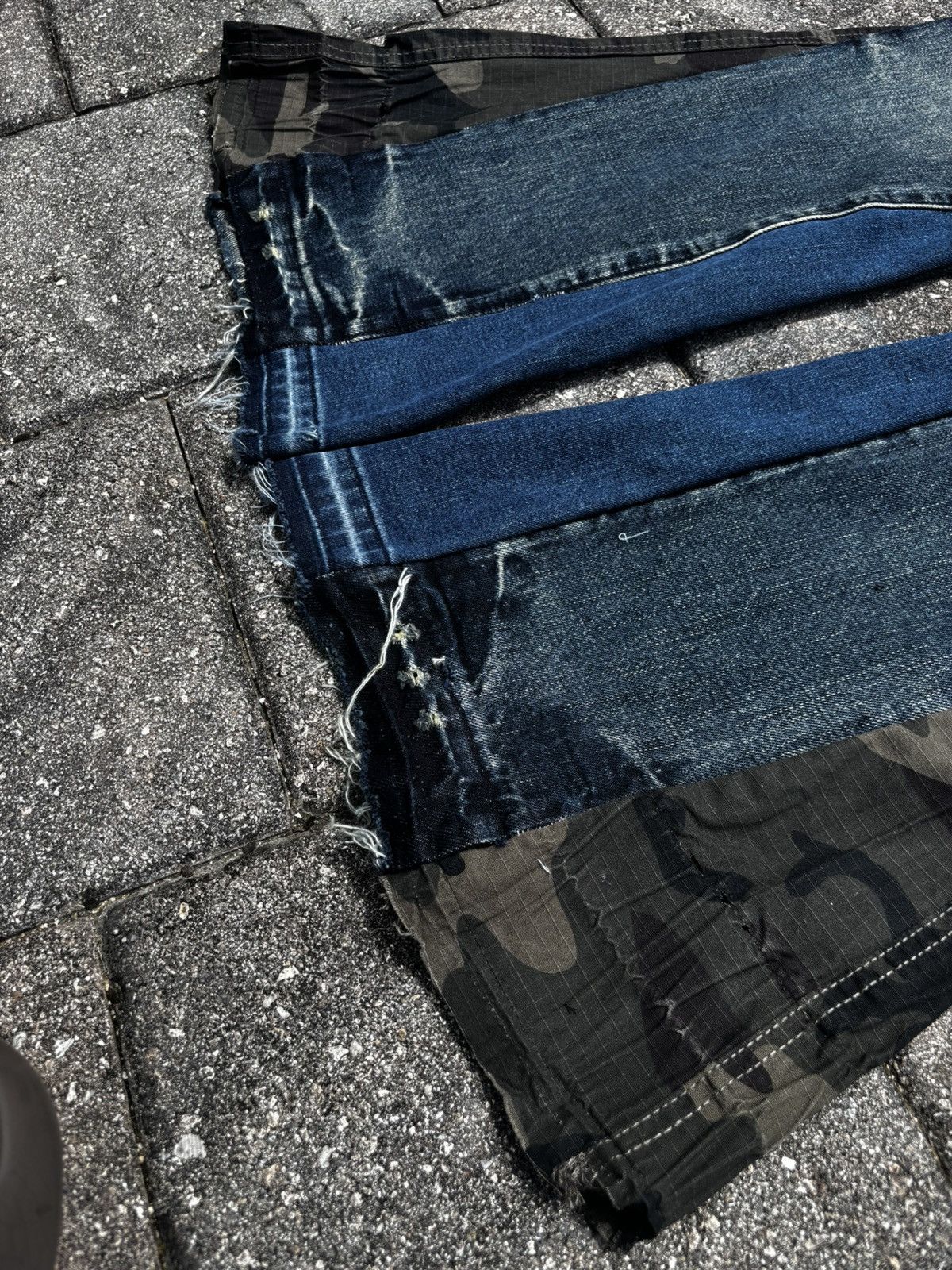 Japanese Brand × Vintage reworked flared mudwash denim Size US 30 / EU 46 - 5 Thumbnail