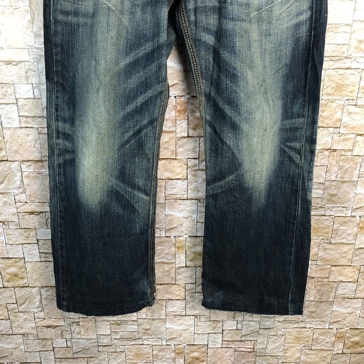 Edwin Edwin faded Blue Denim jeans Pants #7597 Size US 33 - 19 Thumbnail
