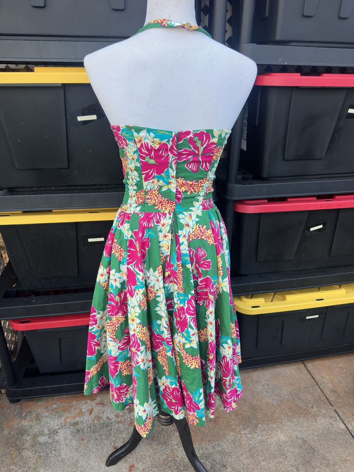 Other Alfred Shaheen x Unique Vintage Hibiscus Women's M 6-8 Size M / US 6-8 / IT 42-44 - 3 Thumbnail