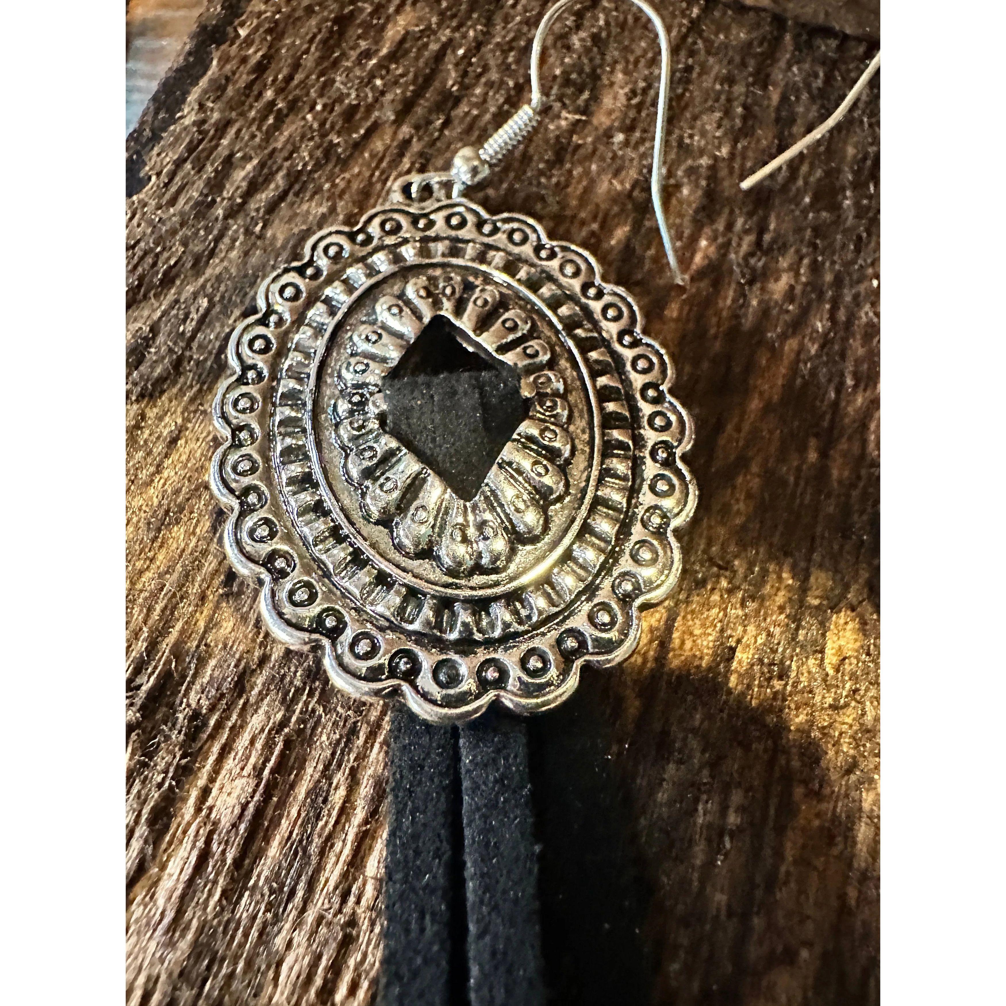 Other Boho Hippie Western Conch Tribal Silver Drop Wire Earrings, Size ONE SIZE - 7 Thumbnail