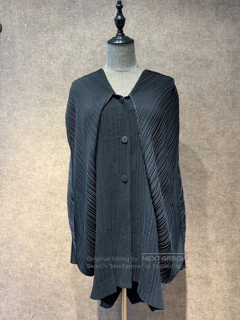 Issey Miyake Issey Miyake Scarf Bow Cardigan Coat Size L / US 10 / IT 46 - 4 Thumbnail