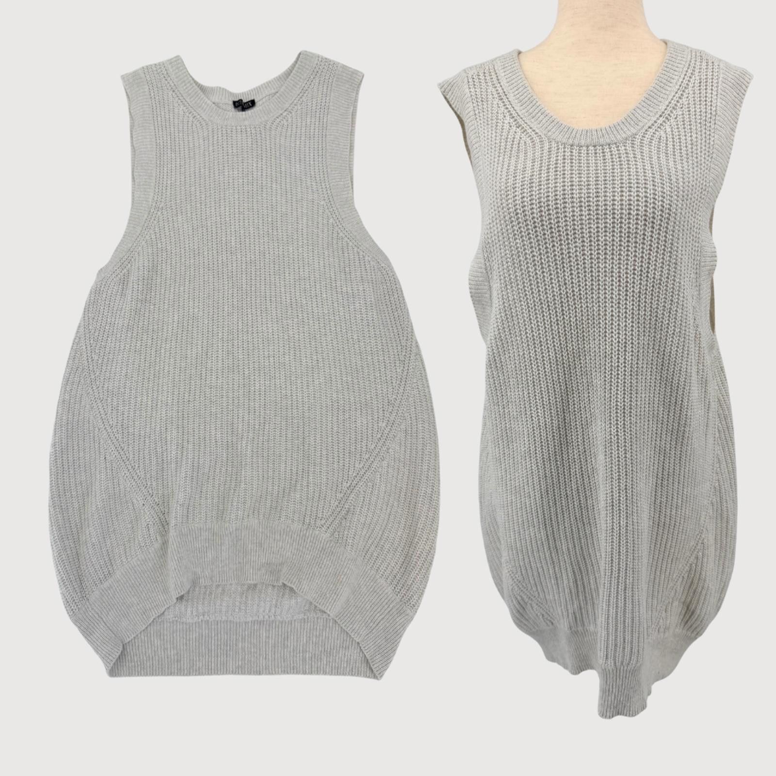 Other Intermix Cashmere Cotton Sweater Dress Vest Gray L Size L / US 10 / IT 46 - 1 Thumbnail